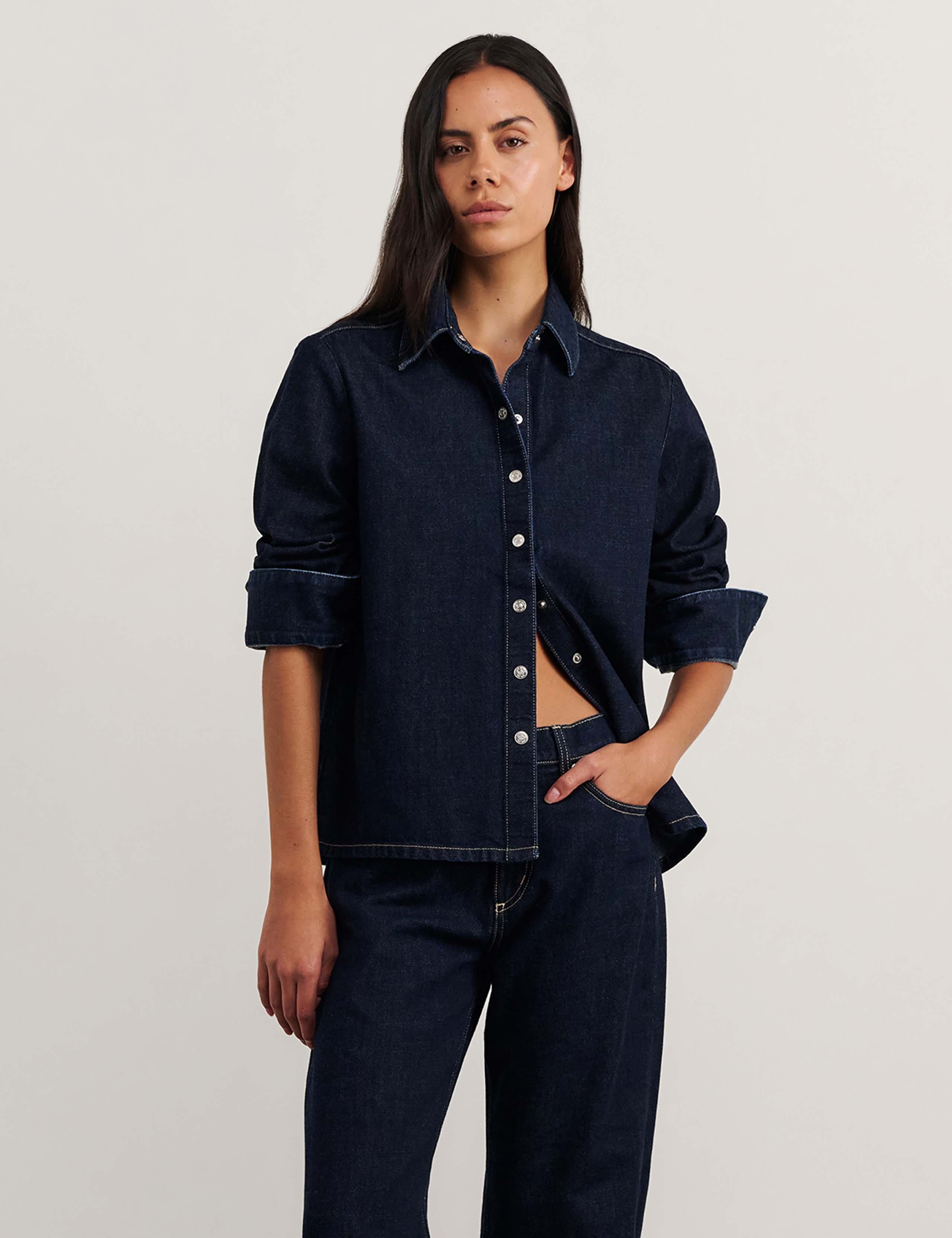 Denim Relaxed Shirt 3 of 5