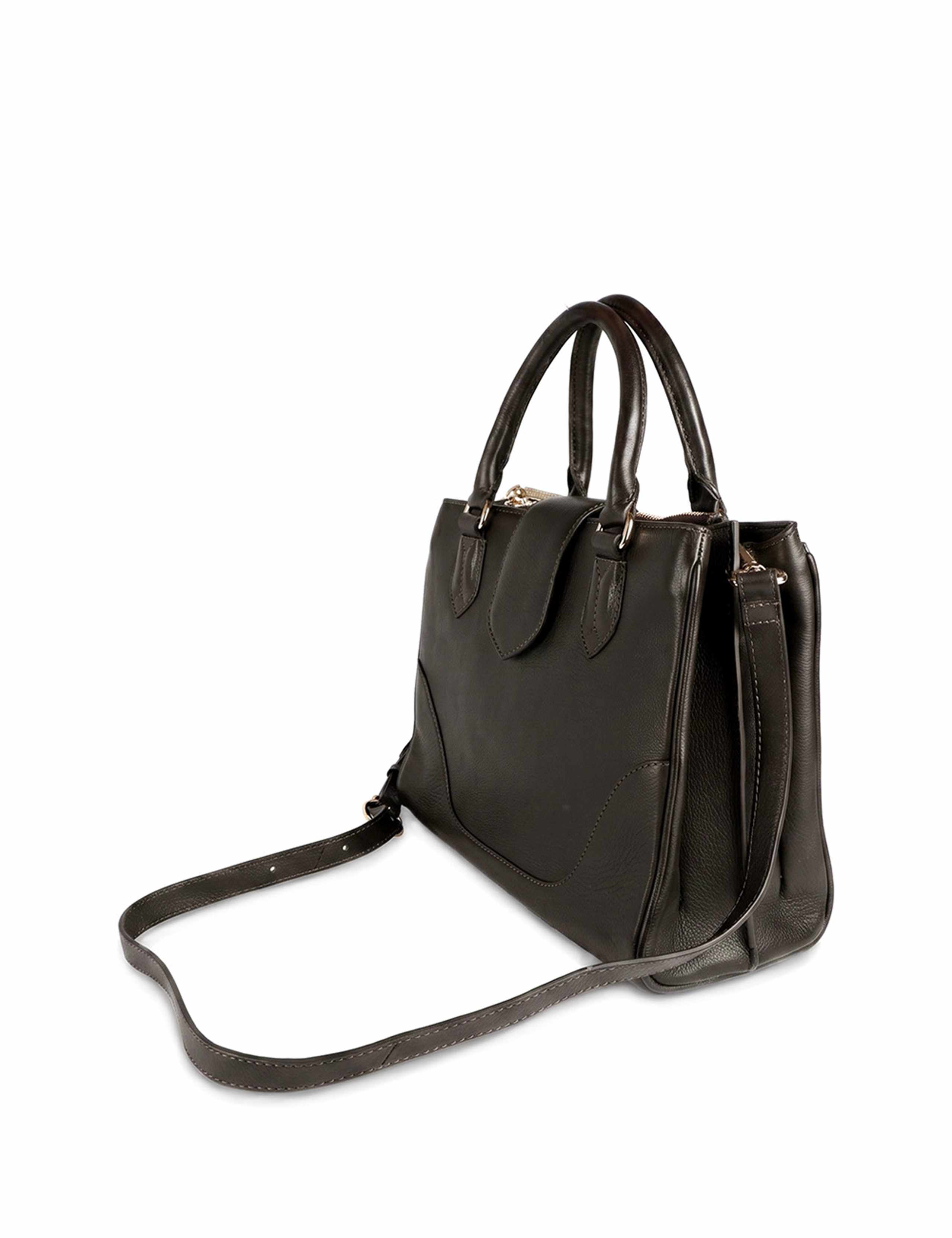 Leather Multi Pocket Grab Bag 4 of 5