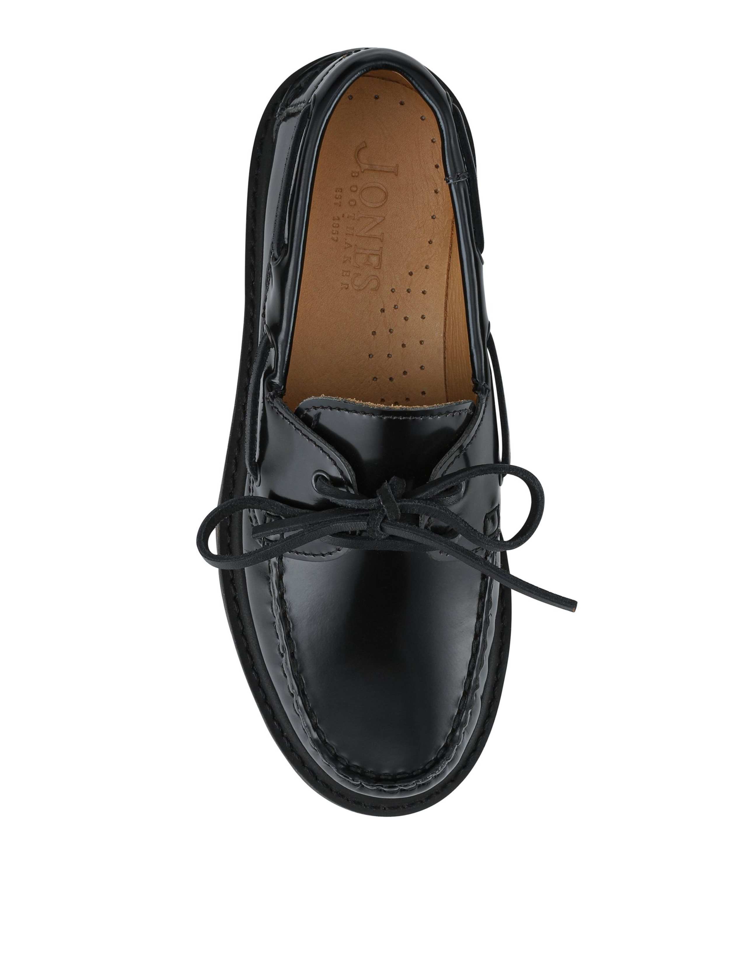 Leather Block Heel Loafers 2 of 5