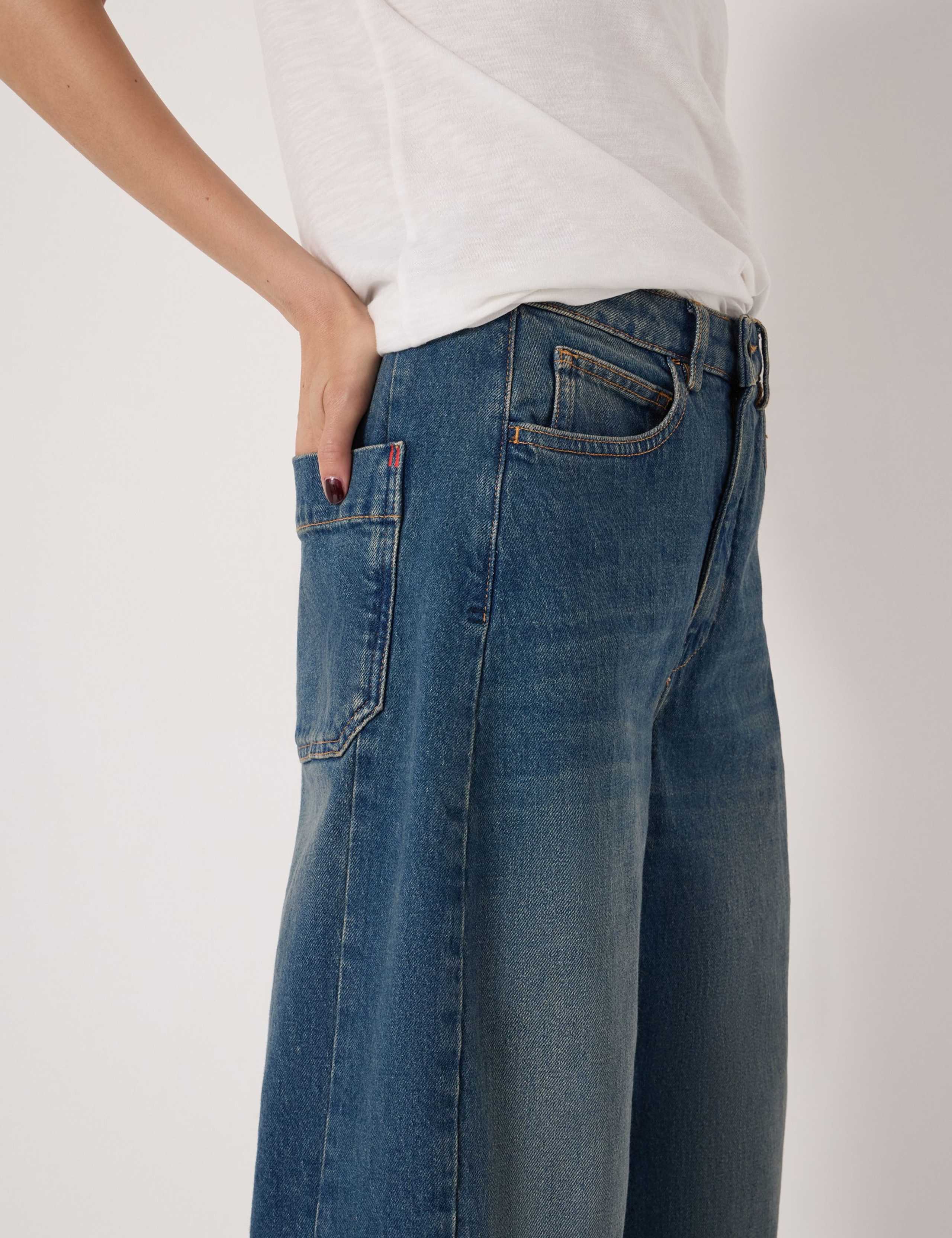 Mid Rise Barrel Ankle Grazer Jeans 5 of 6