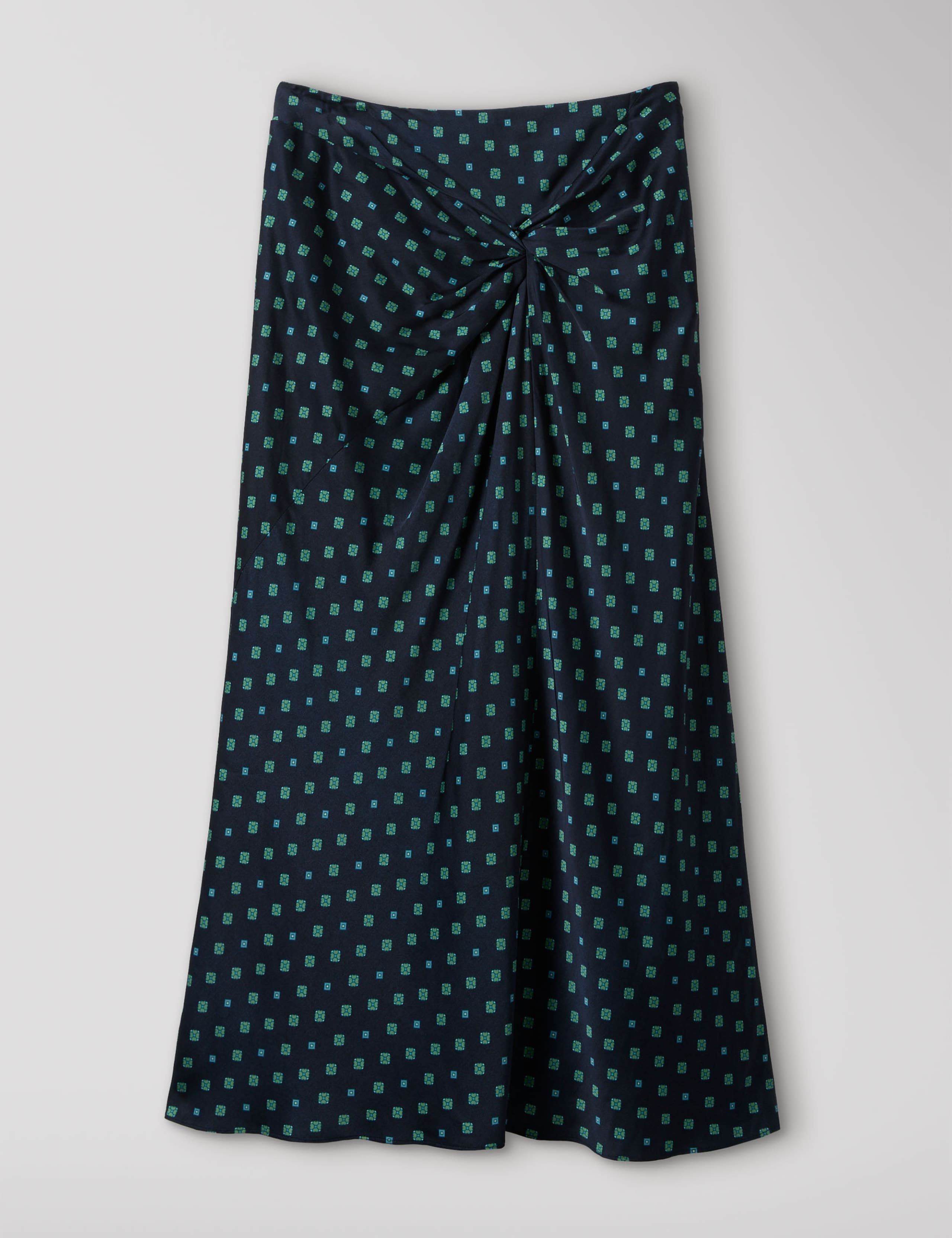 Unlined Geometric Tiered Midi Skirt 2 of 5