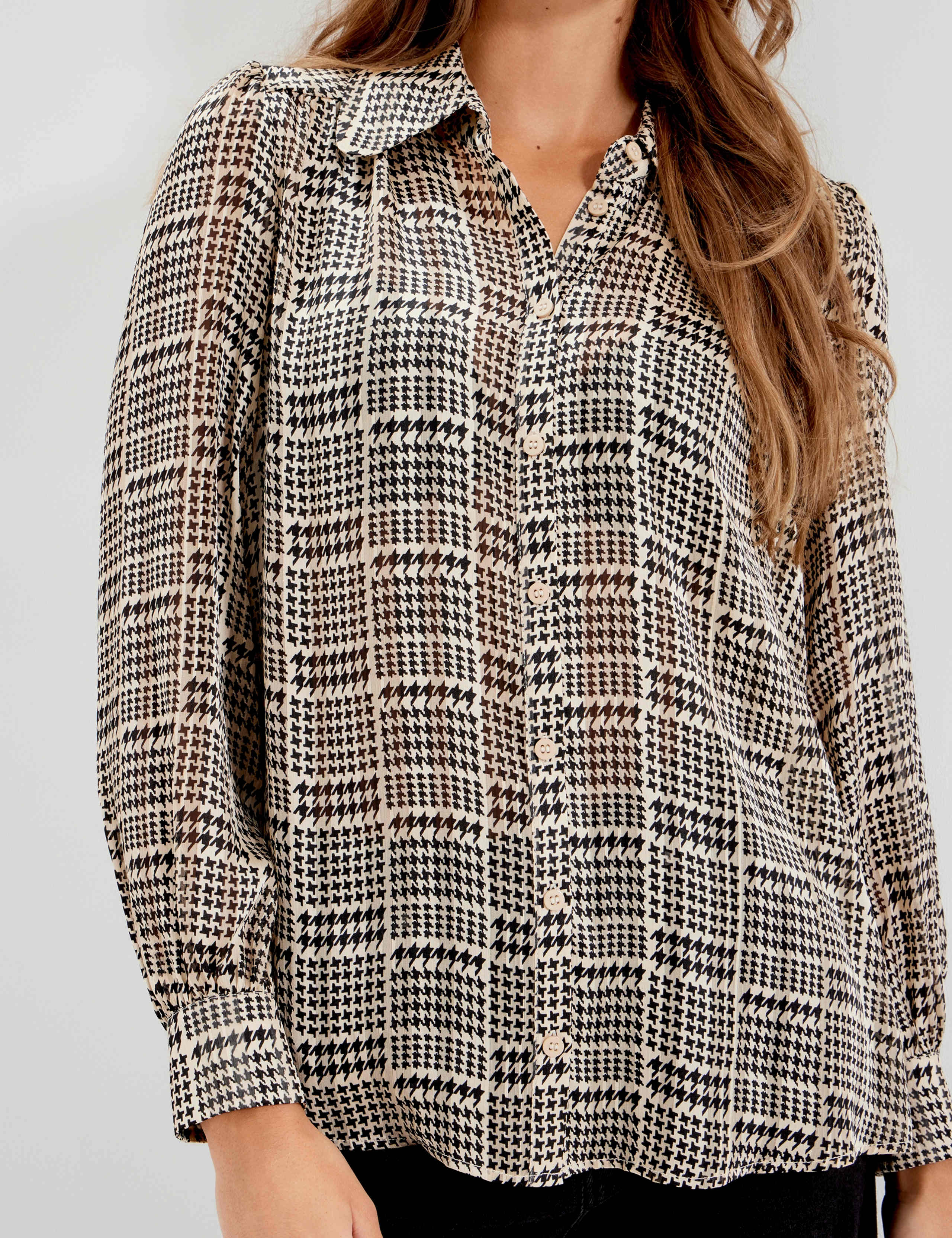 Printed V-Neck Blouse 8 of 10