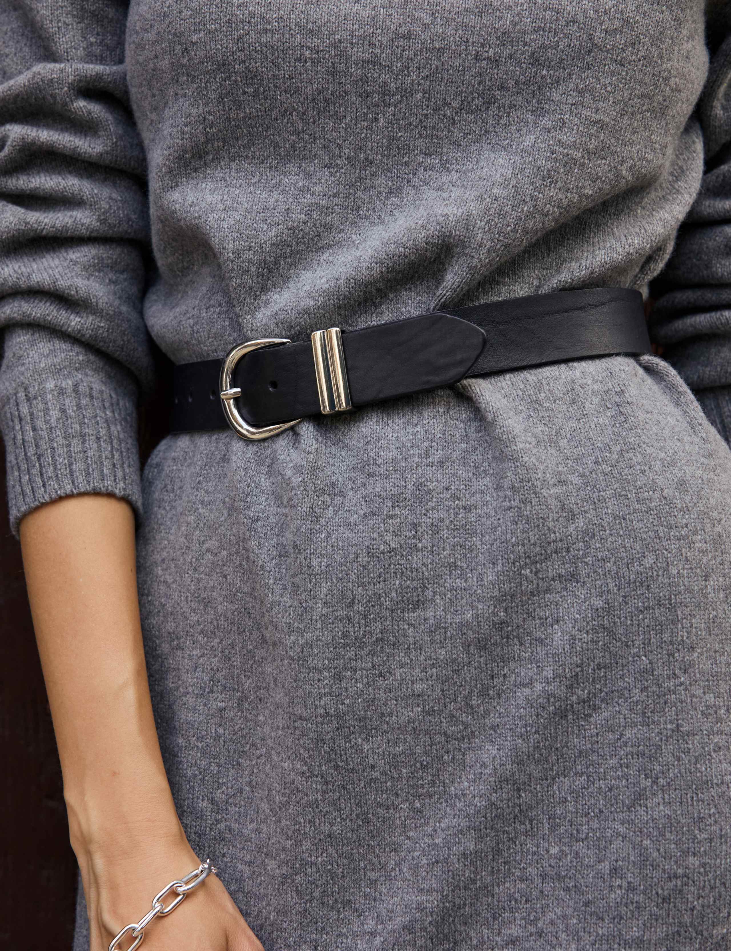 Merino Wool Blend Roll Neck Mini Dress 5 of 5