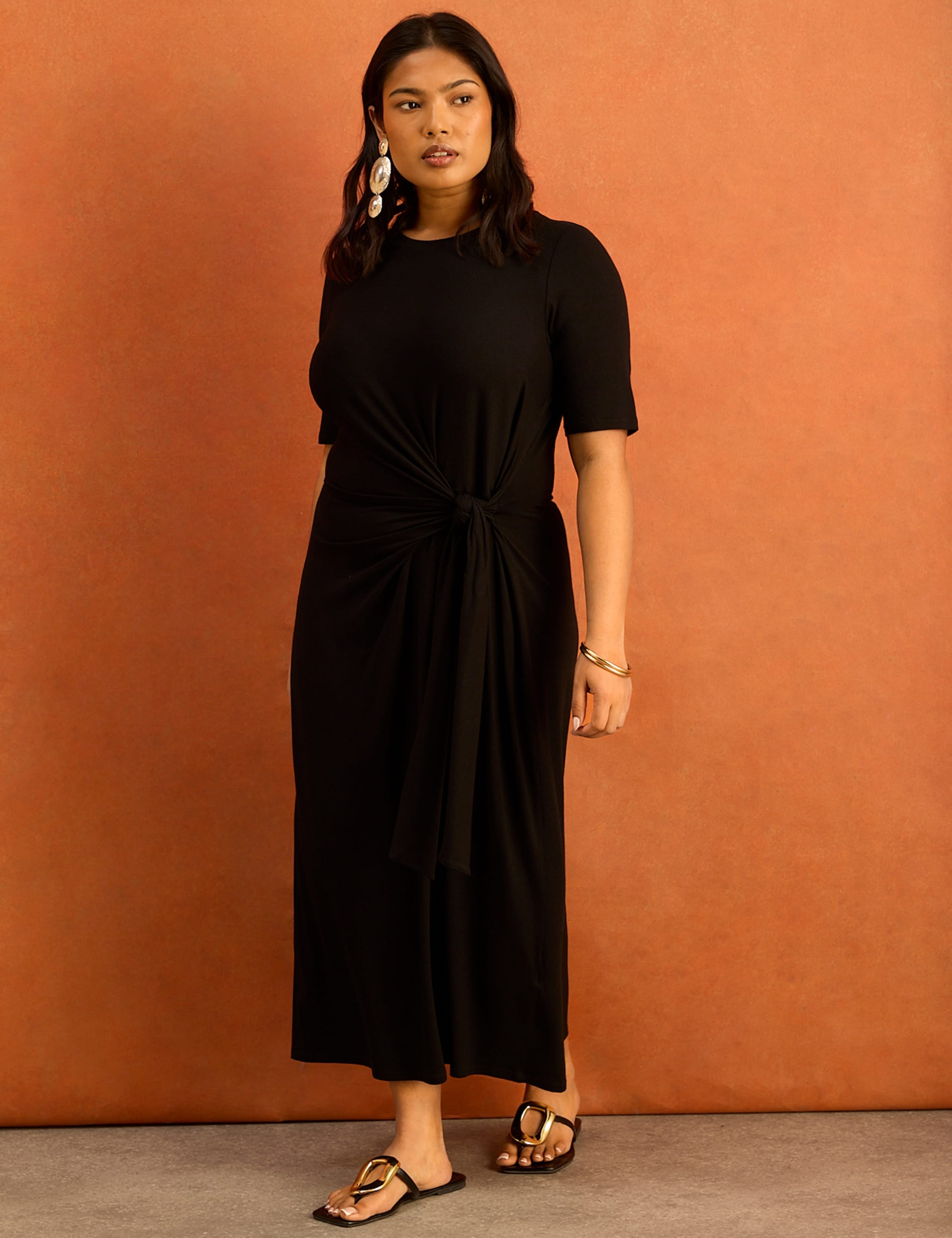 Jersey Tie Side Midaxi Dress 6 of 6