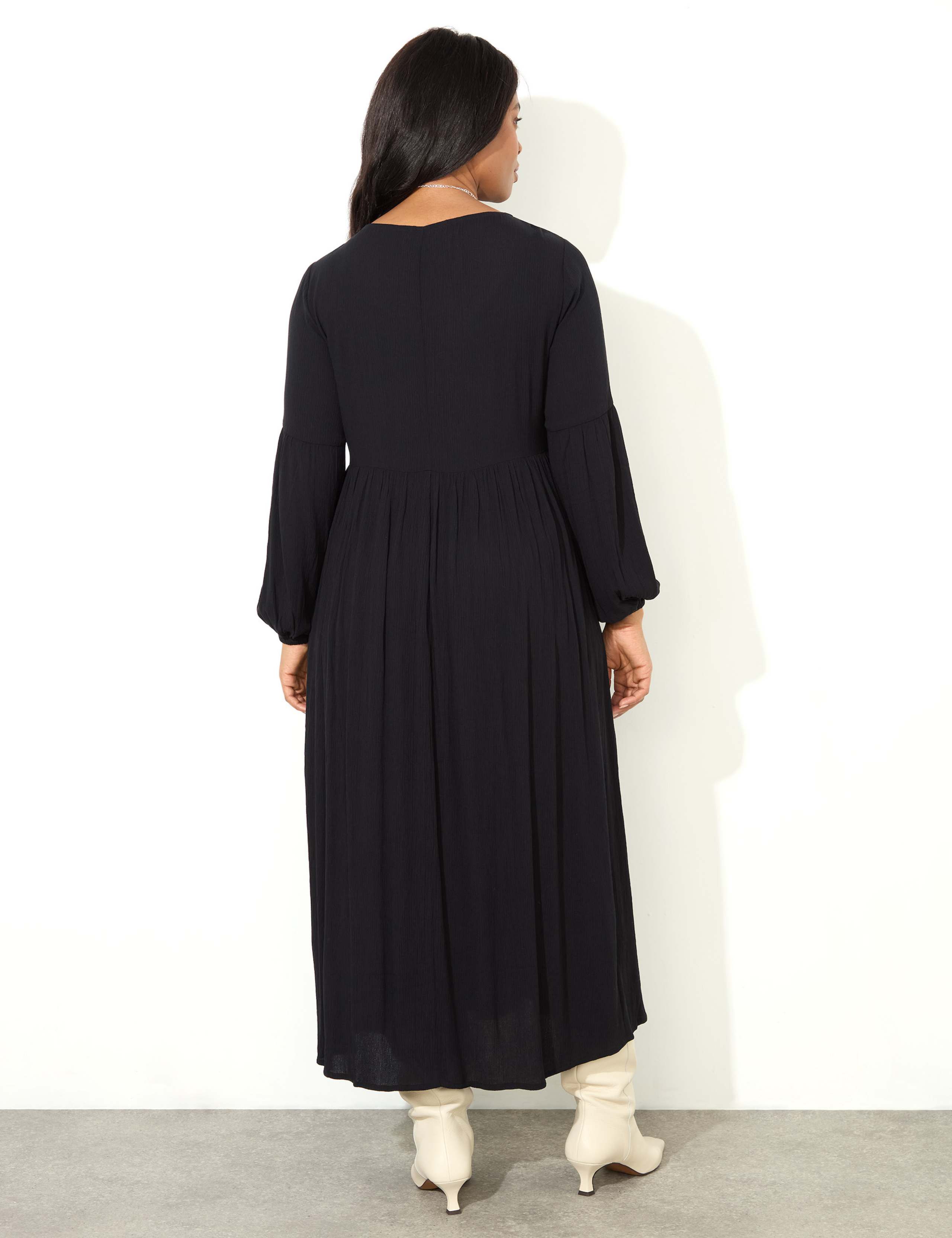 Embroidered Midaxi Smock Dress 5 of 5