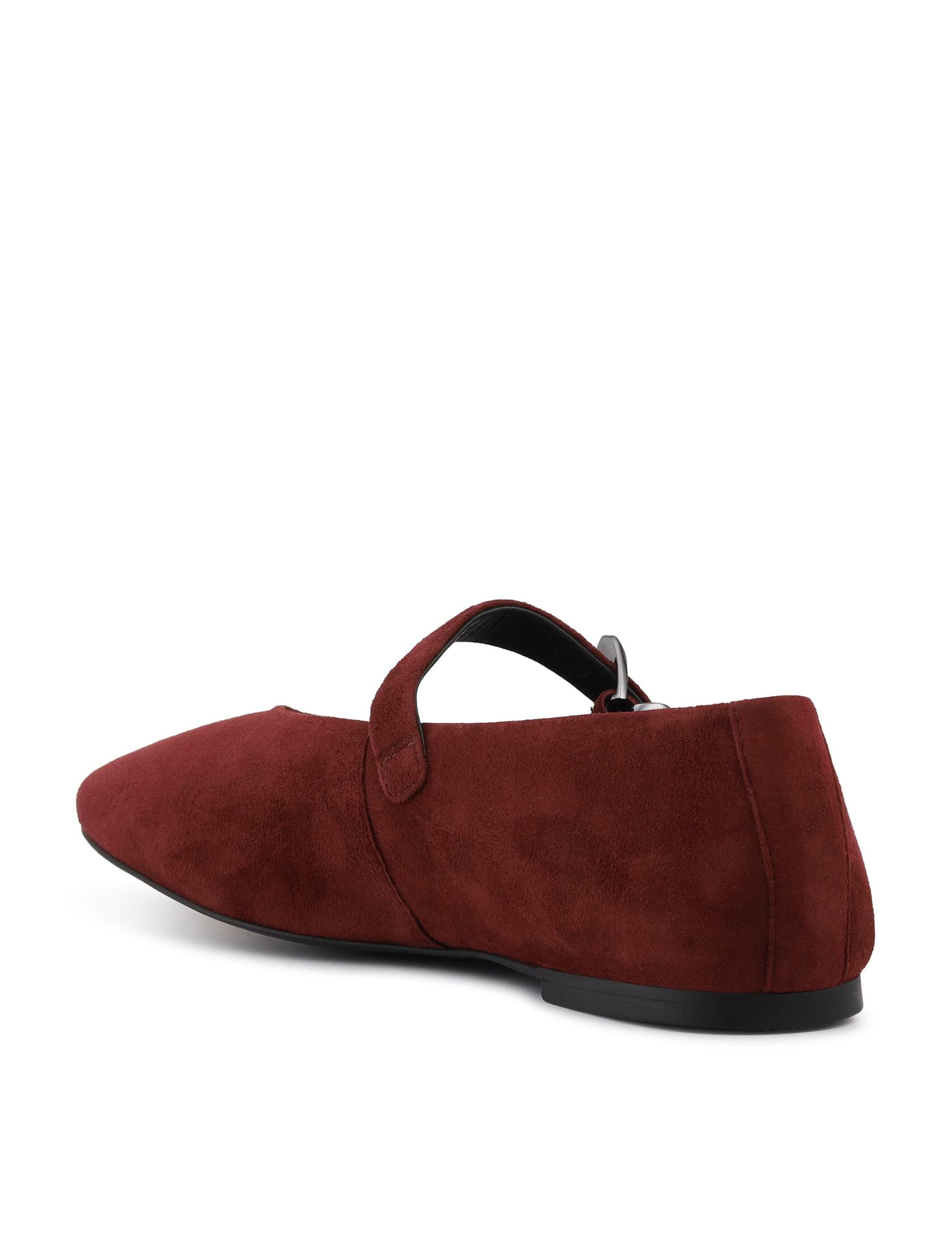 Suede Strappy Flat Pumps 3 of 6