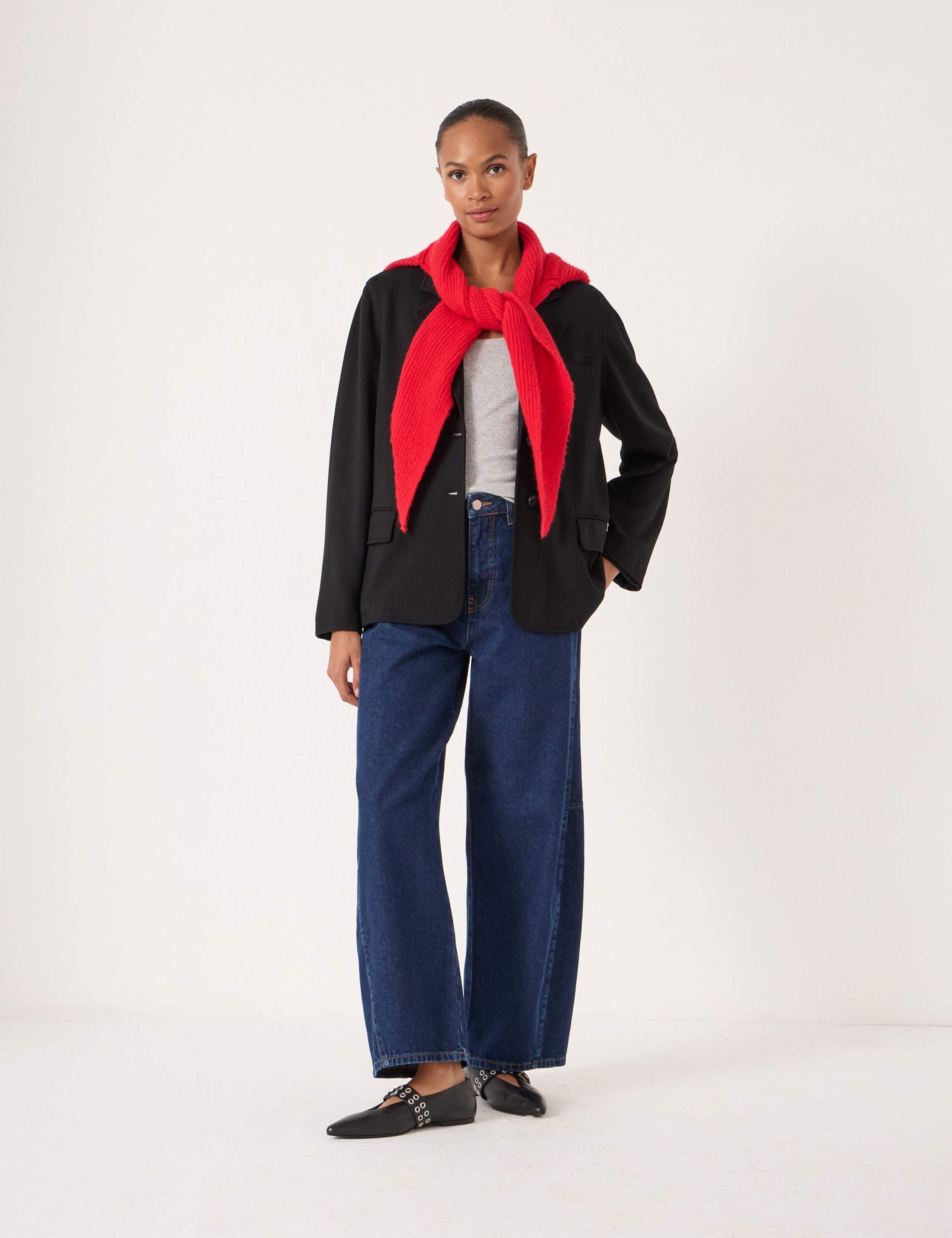 Ponte Relaxed Single Breasted Blazer 2 of 5