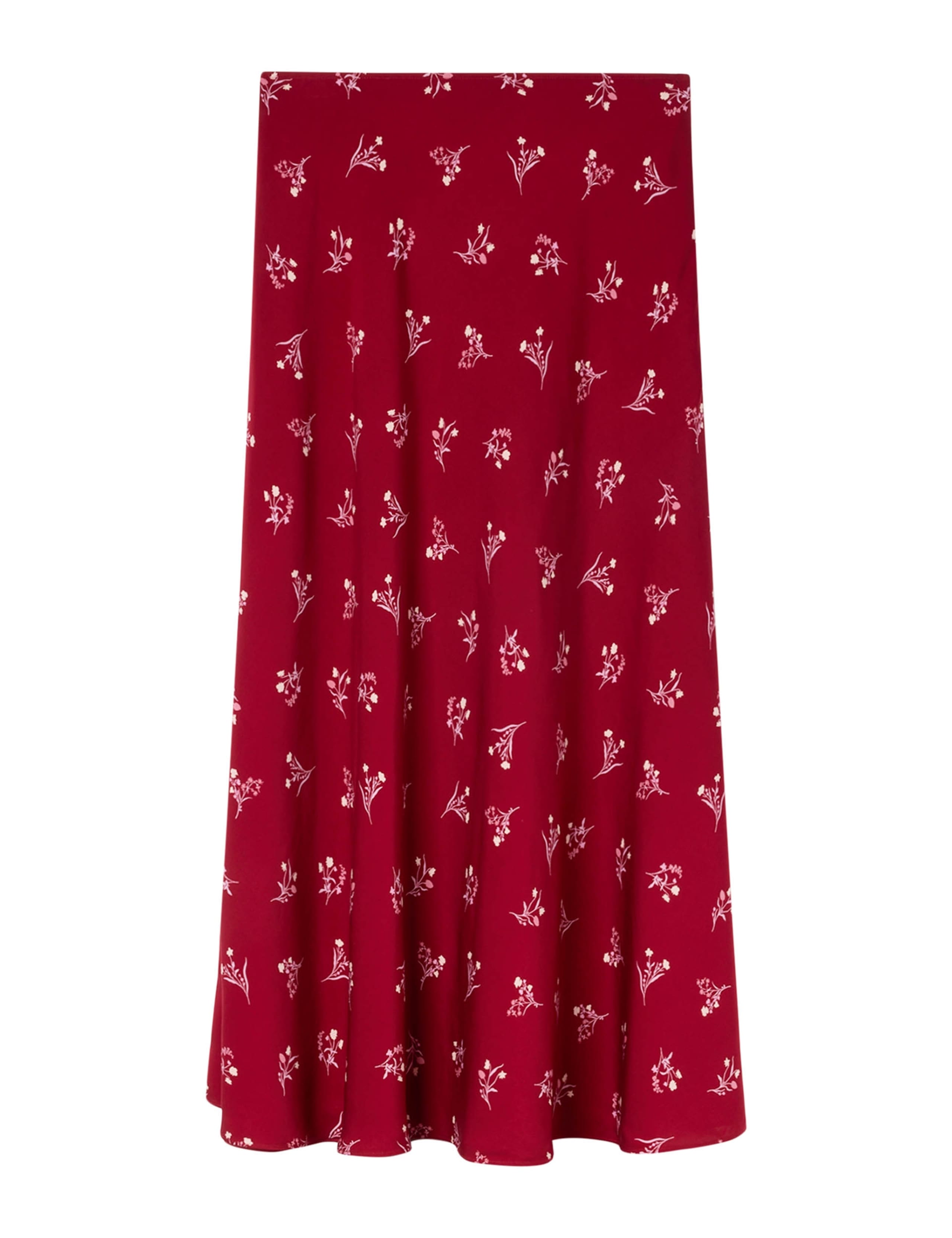 Floral Midi A-Line Skirt 2 of 7