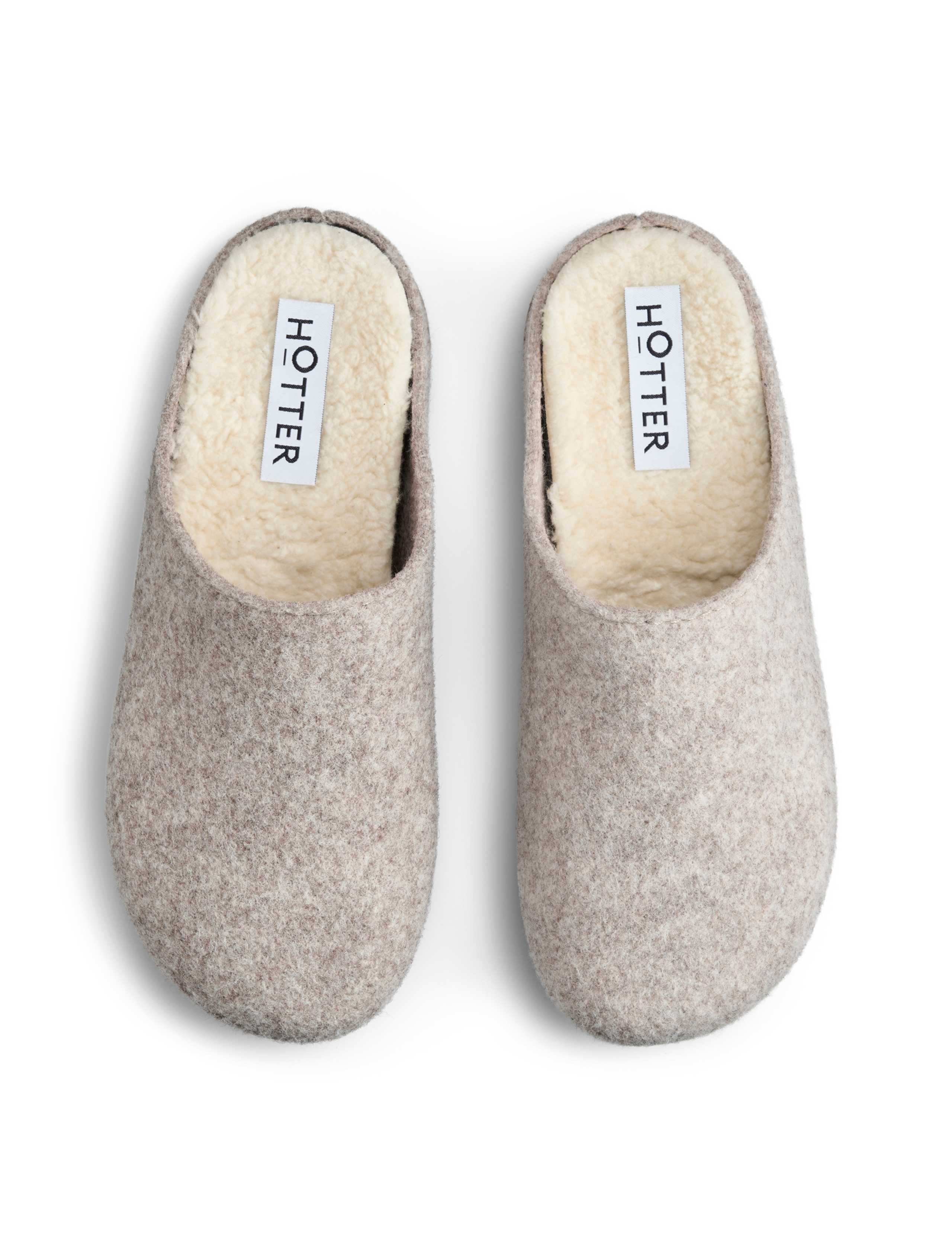 Felt Round Toe Slider Slippers 3 of 4