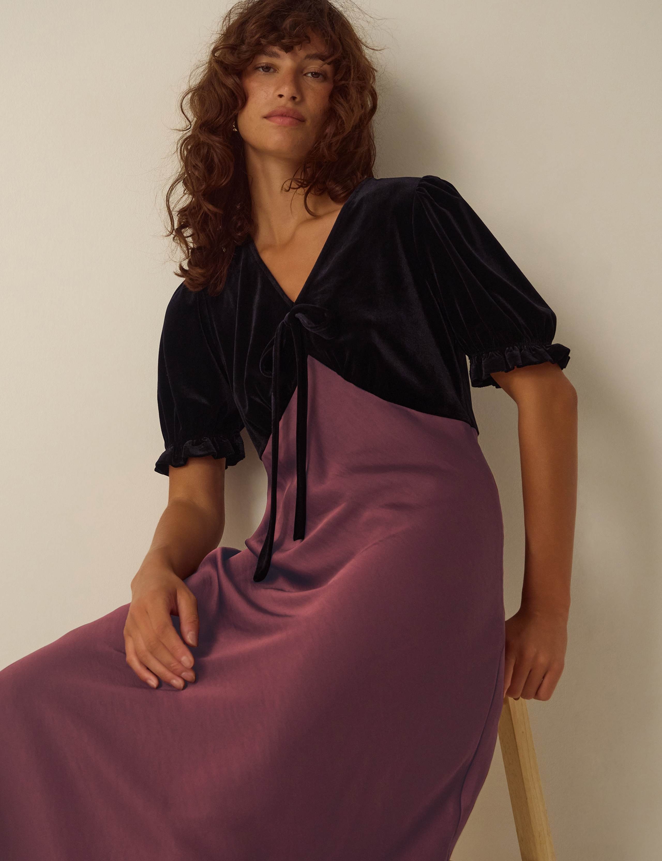 V-Neck Midi Slip Dress 5 of 6