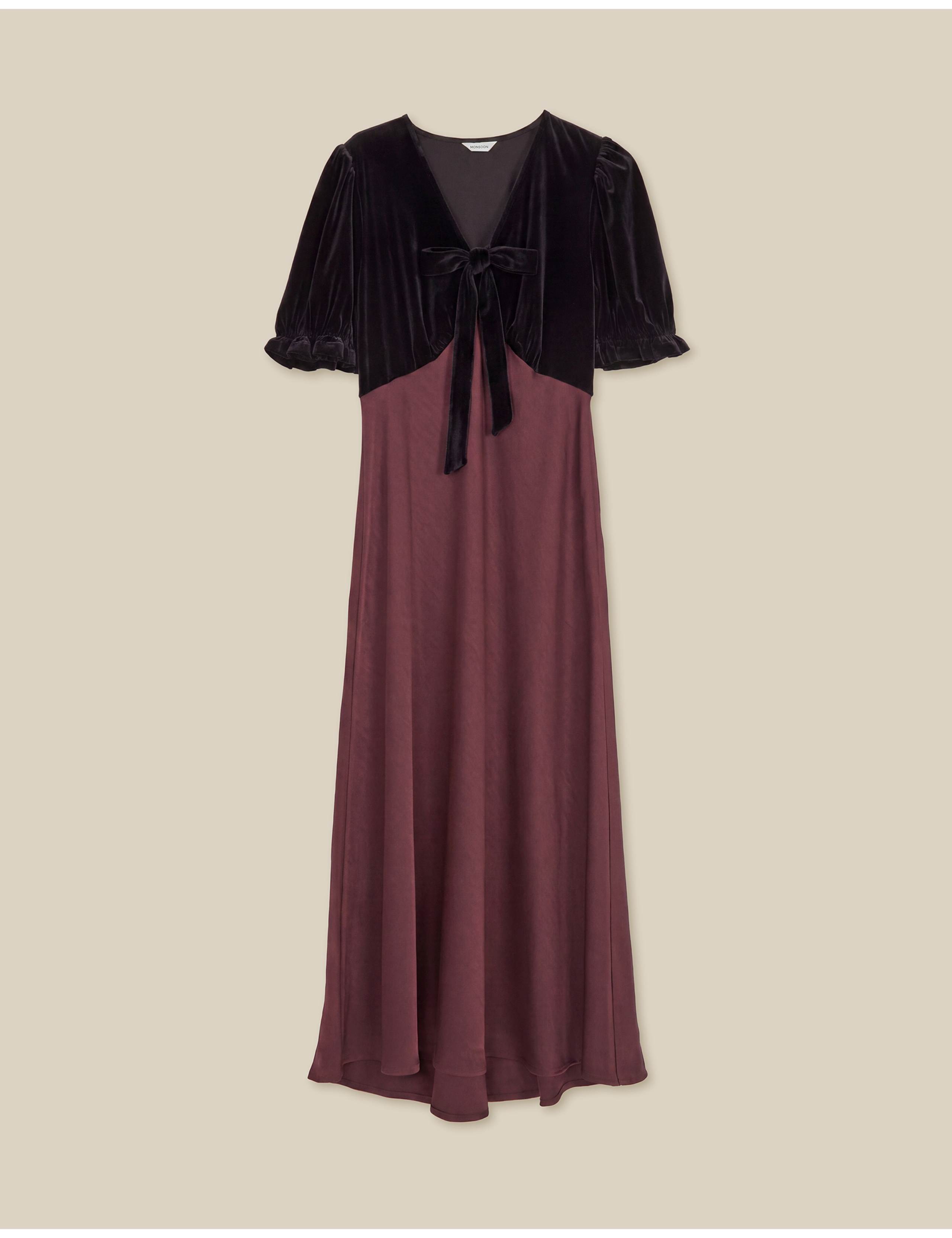 V-Neck Midi Slip Dress 2 of 6