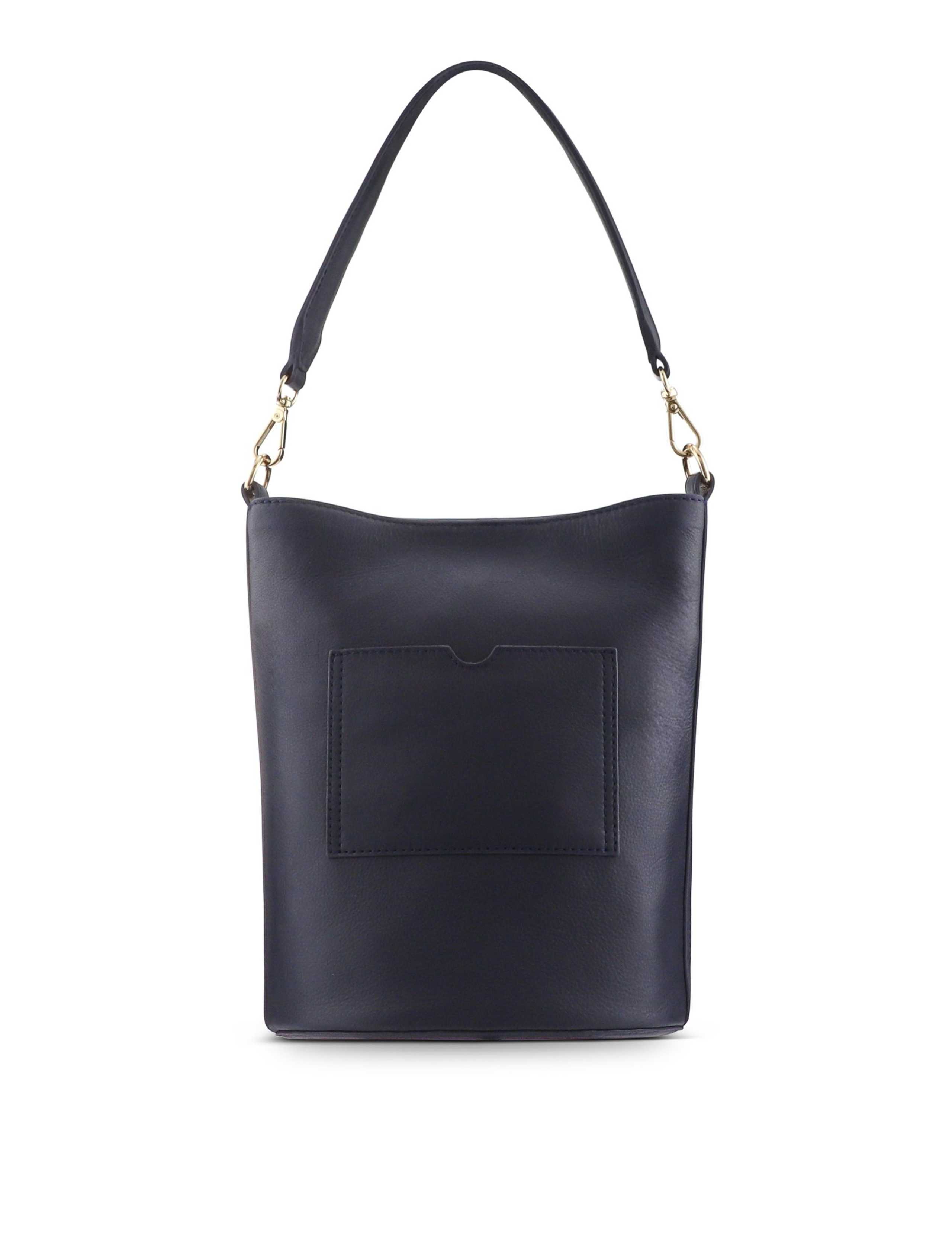 Leather Bucket Shoulder Bag 3 of 4