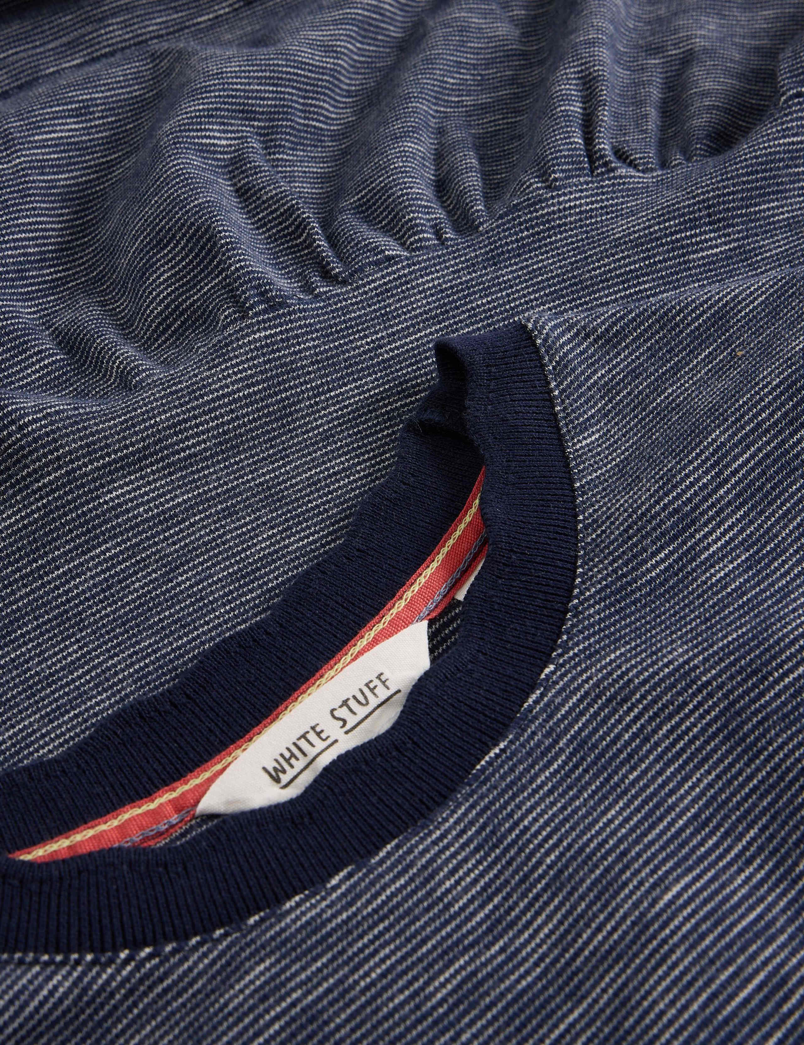 Pure Cotton Jersey Striped Midi Tiered Dress 6 of 6