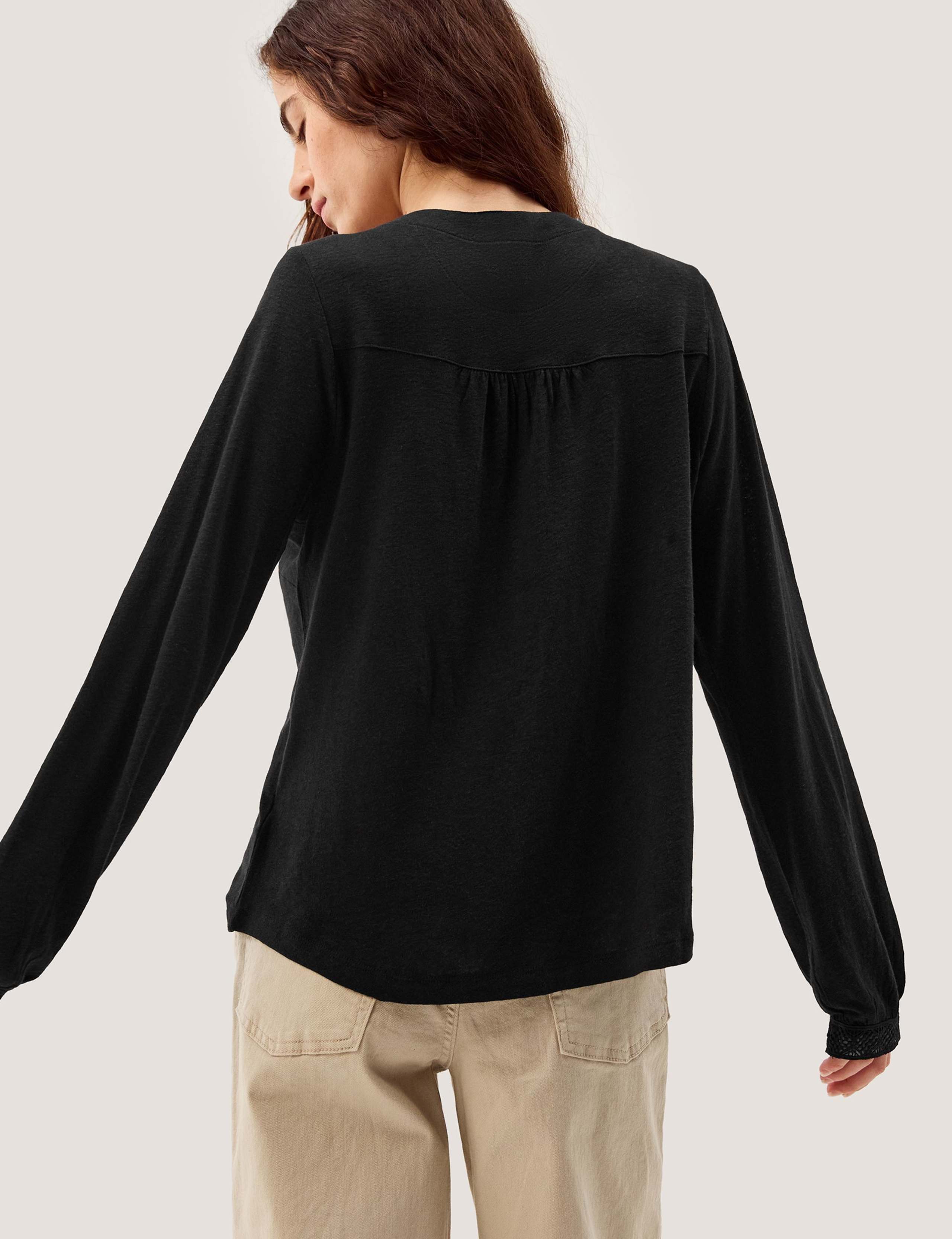 Linen Rich Ladder Detail Shirt 2 of 4