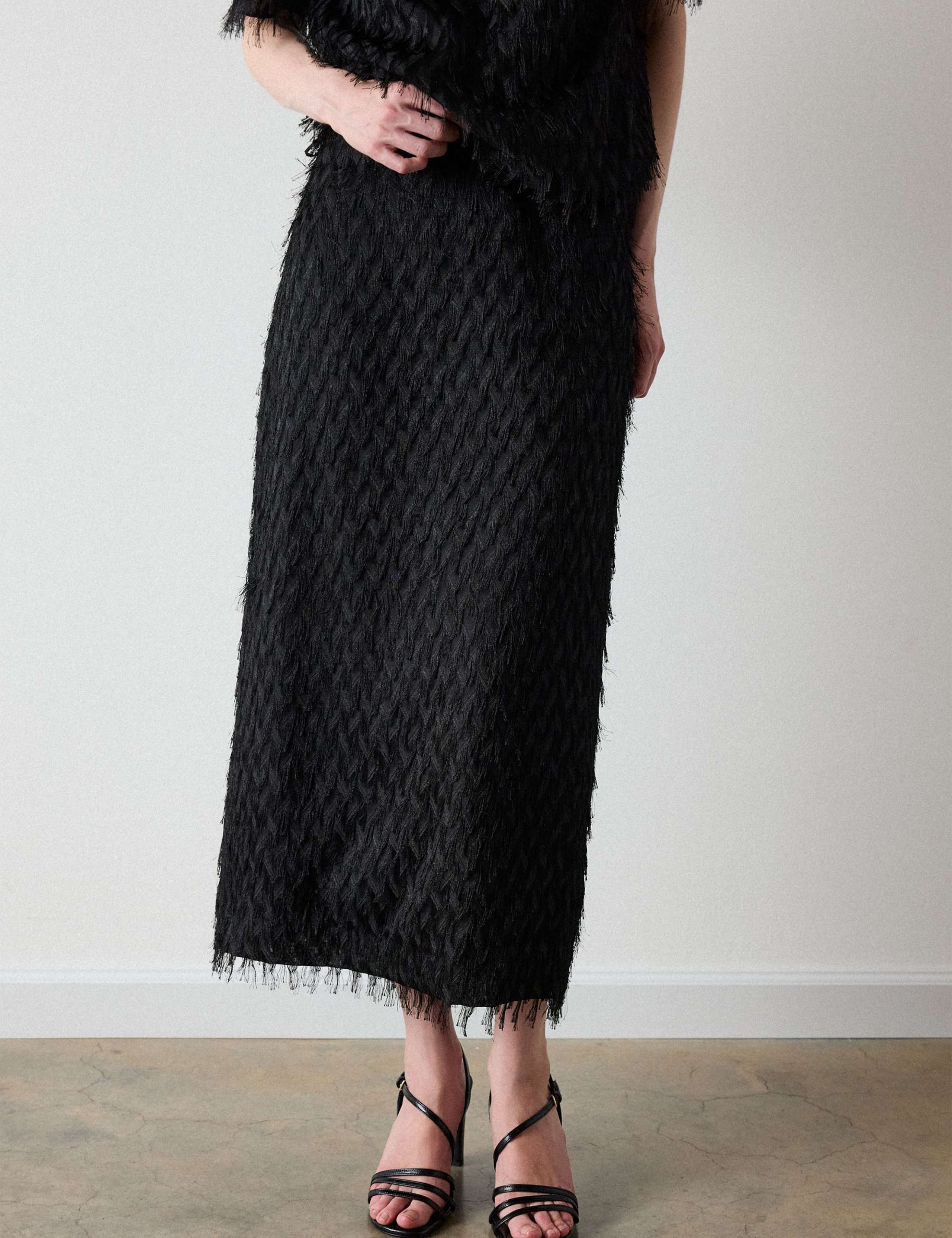 Tufted Column Midi Skirt 5 of 5