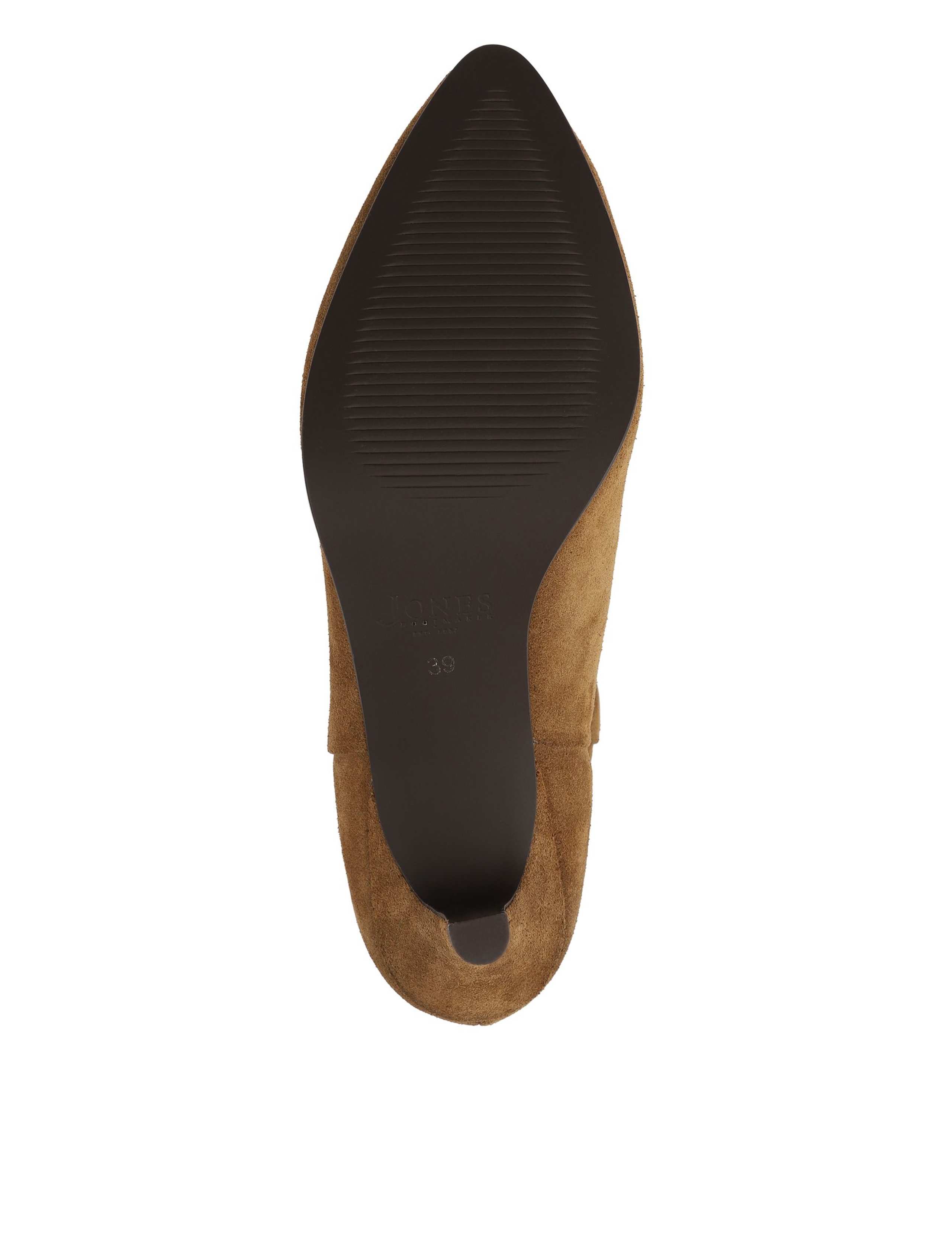 Leather Ruched Stiletto Heel Ankle Boots 4 of 6