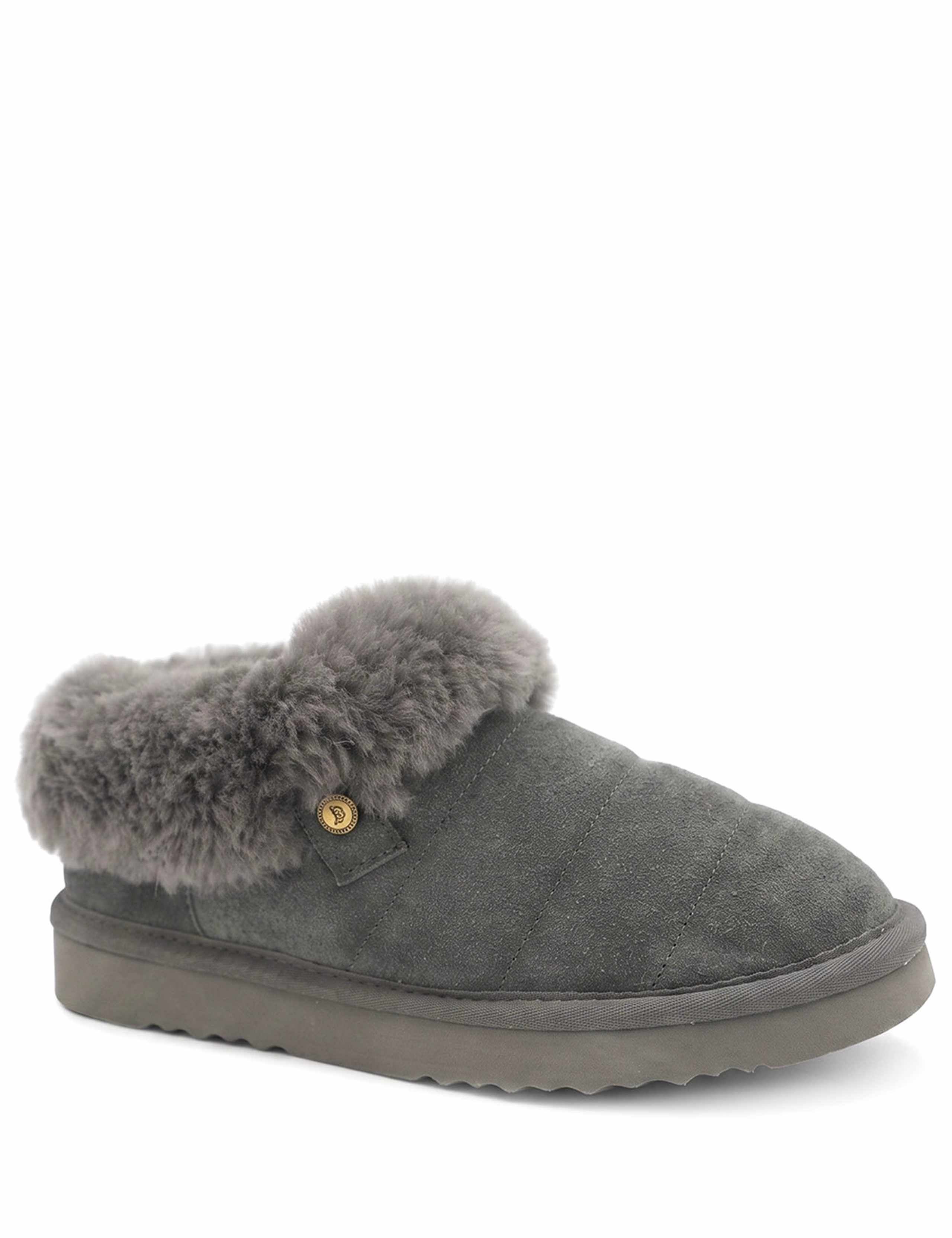 Leather Round Toe Ballerina Slippers 3 of 6