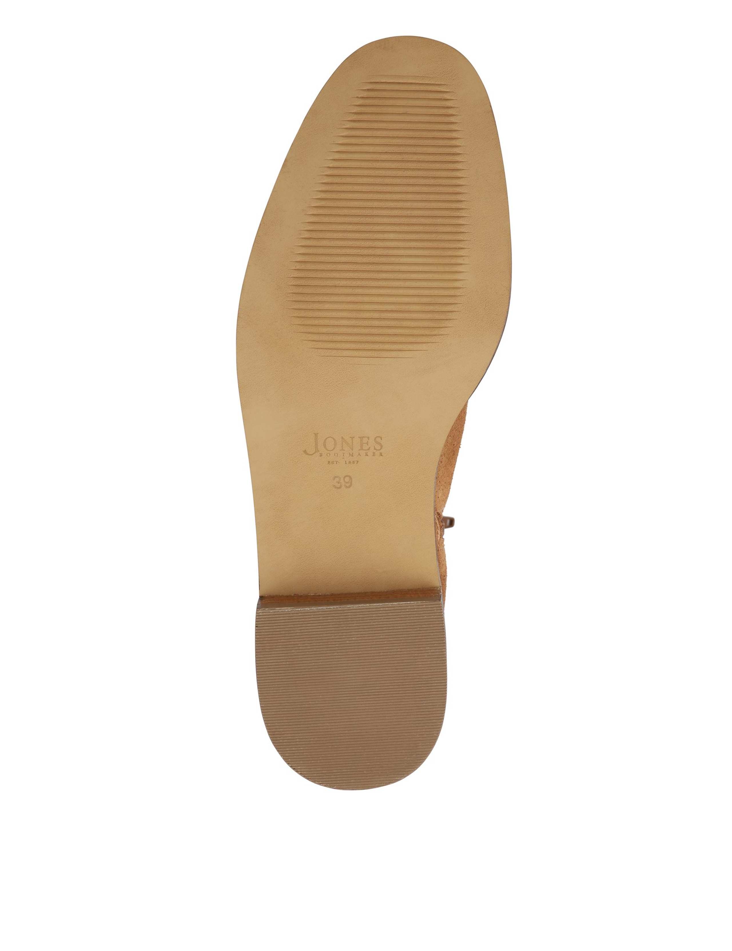 Leather Buckle Fleece Trim Ankle Boots 5 of 6