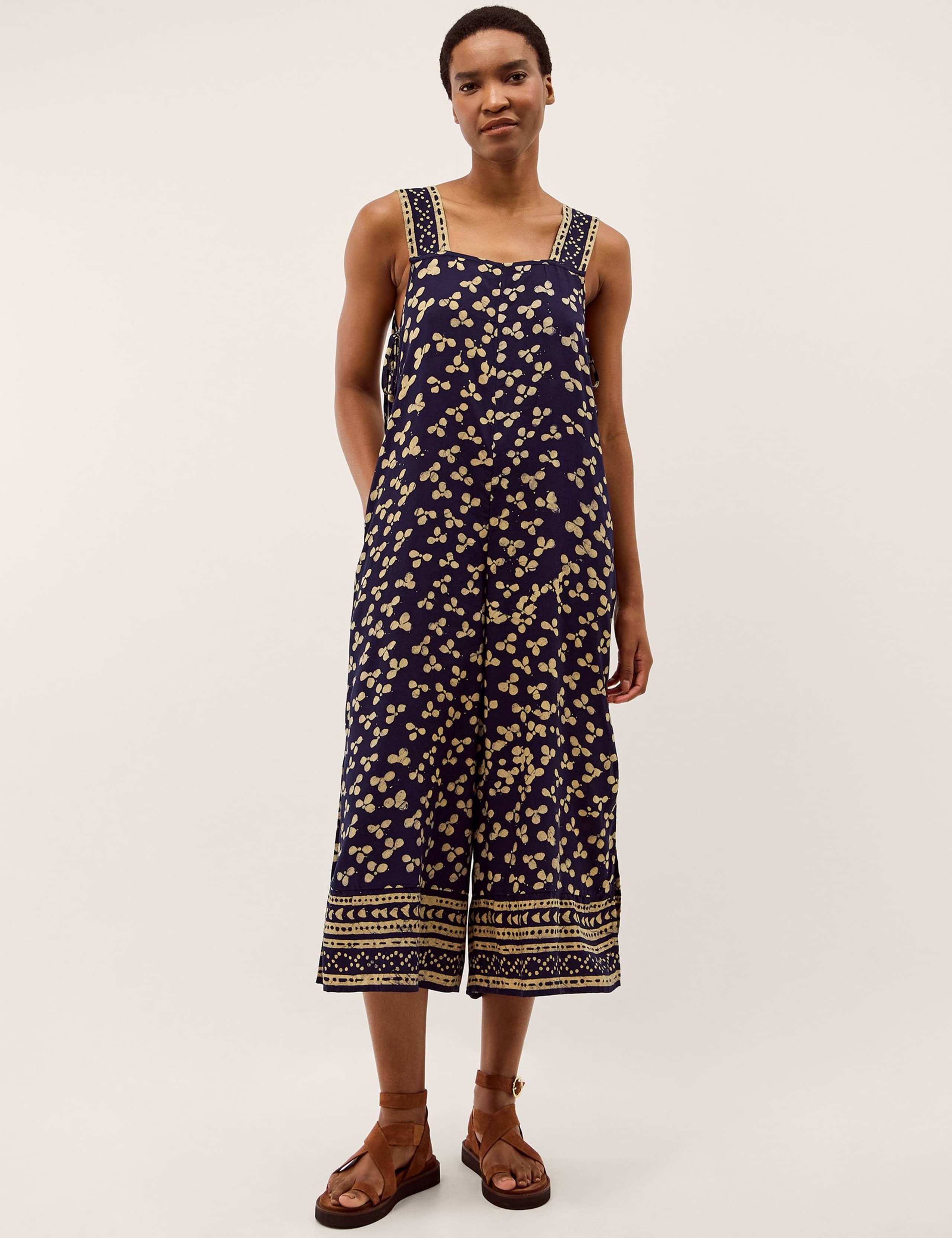 Printed Culotte Jumpsuit 1 of 5