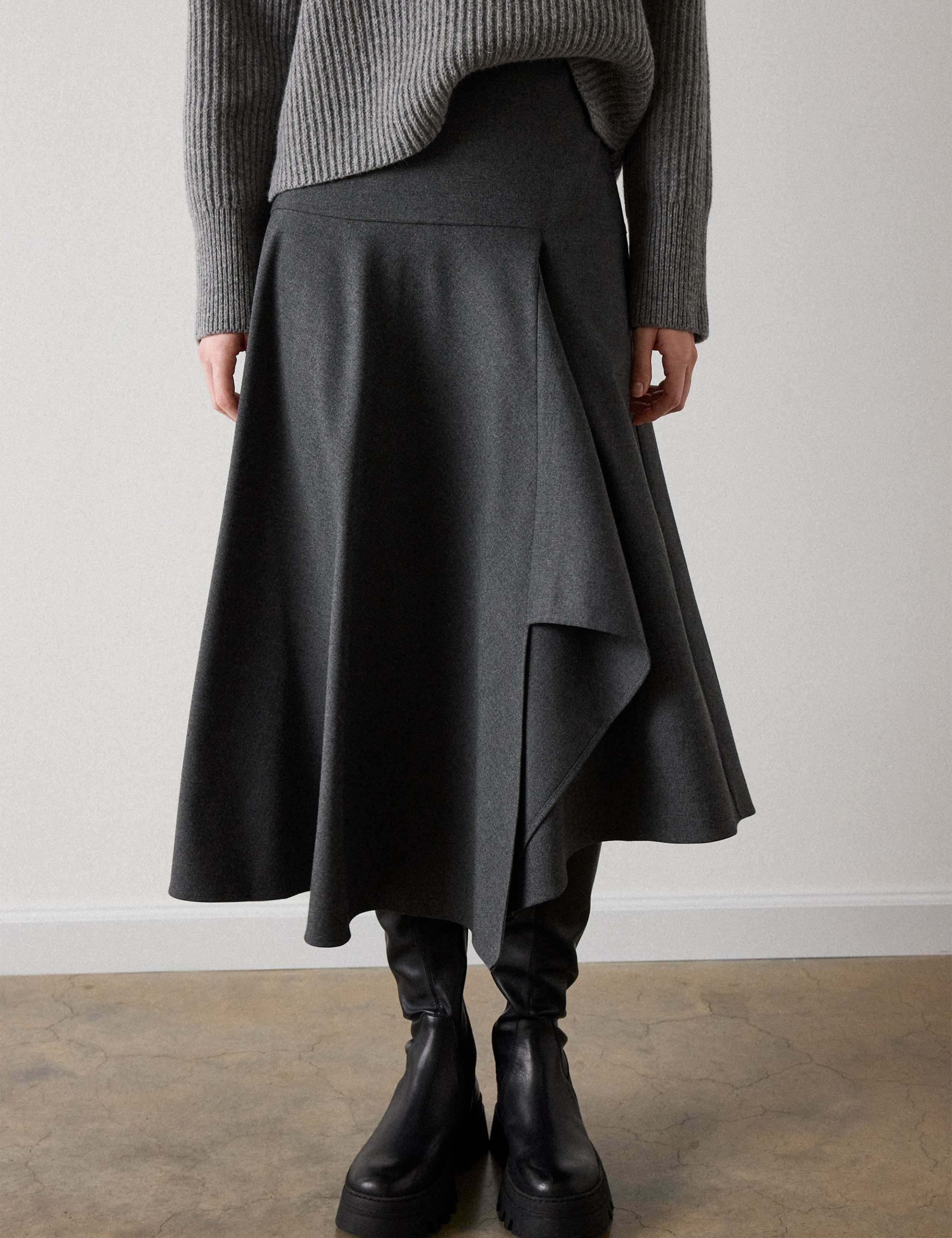 Midi Asymmetric Skirt 6 of 6