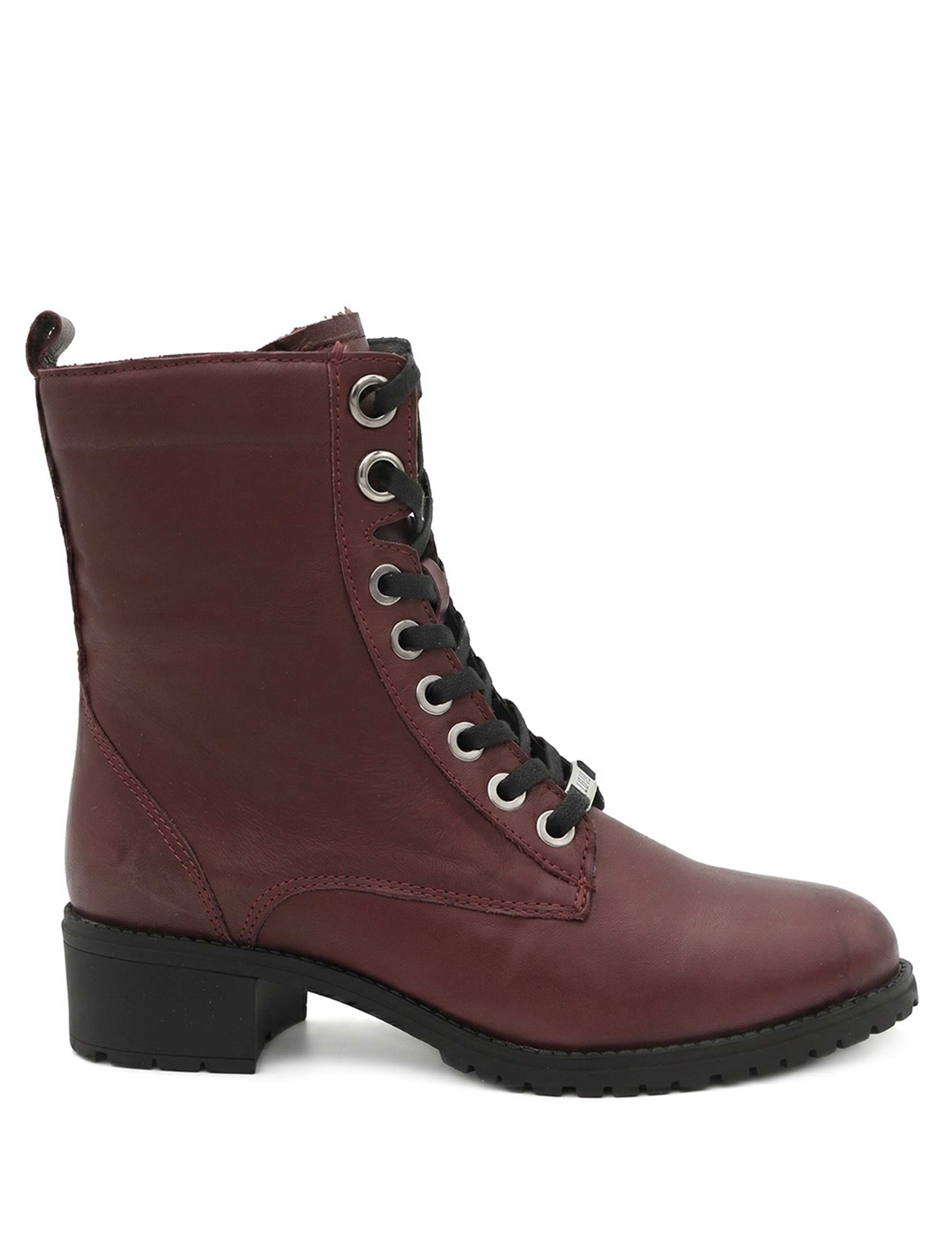 Leather Block Heel Ankle Boots 2 of 6