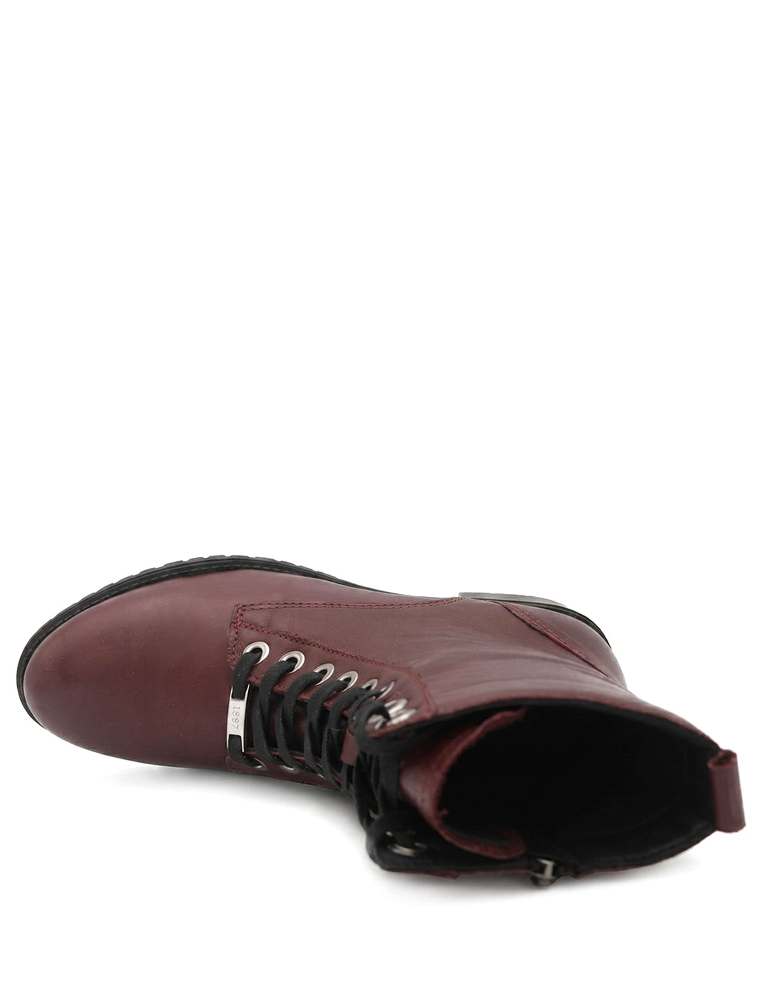 Leather Block Heel Ankle Boots 4 of 6