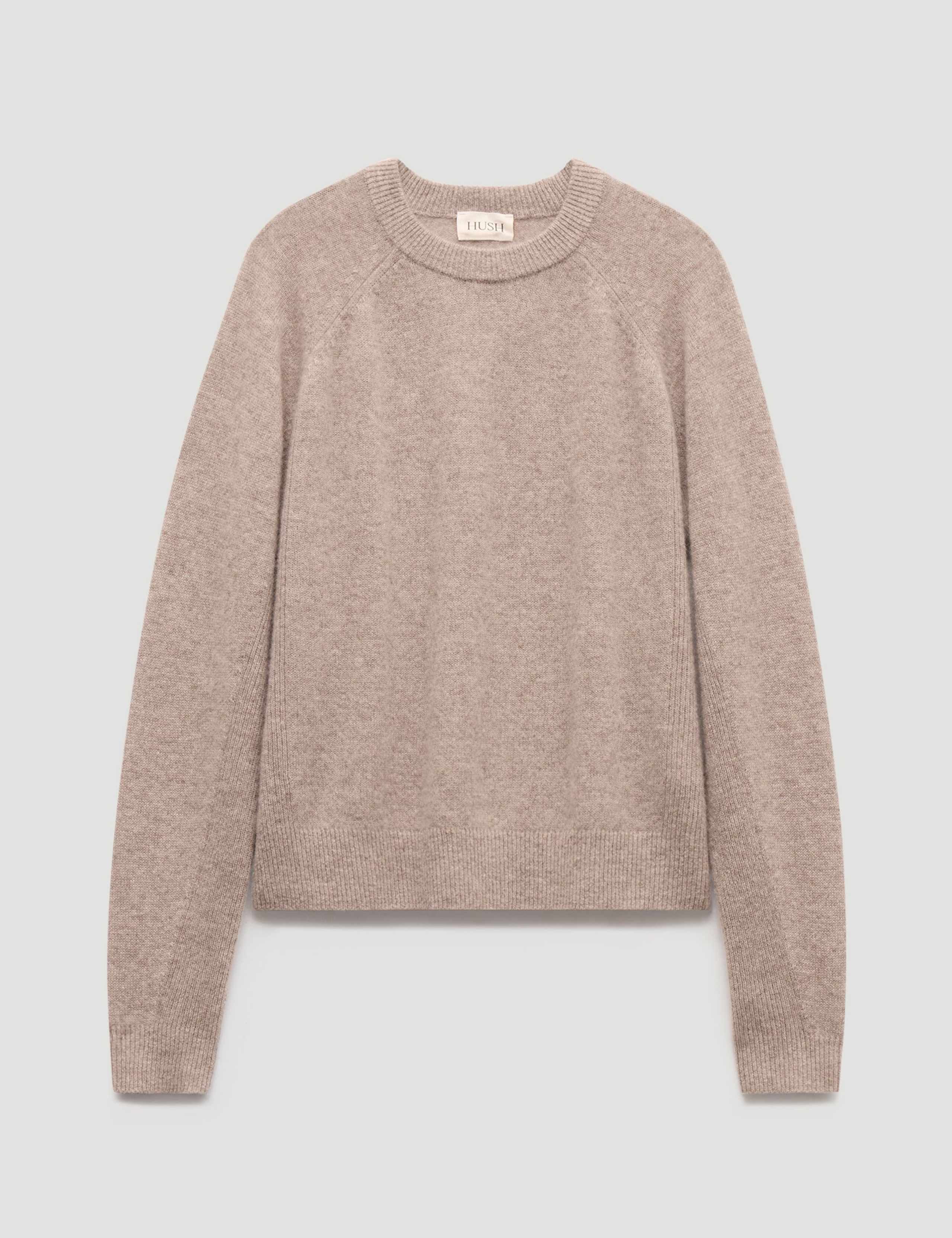 Cashmere Rich Textured Crew Neck Jumper 2 of 5