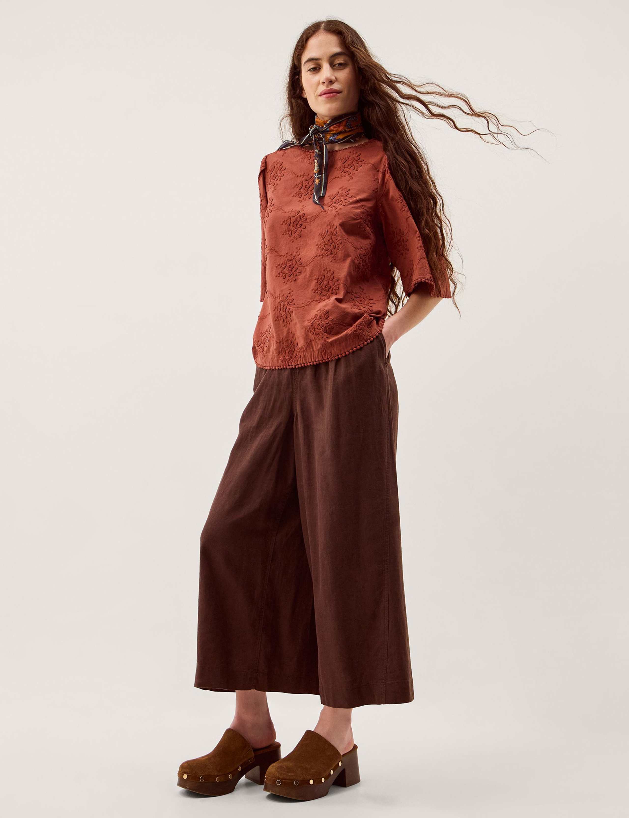 Pure Cotton Floral Embroidered Top 5 of 5