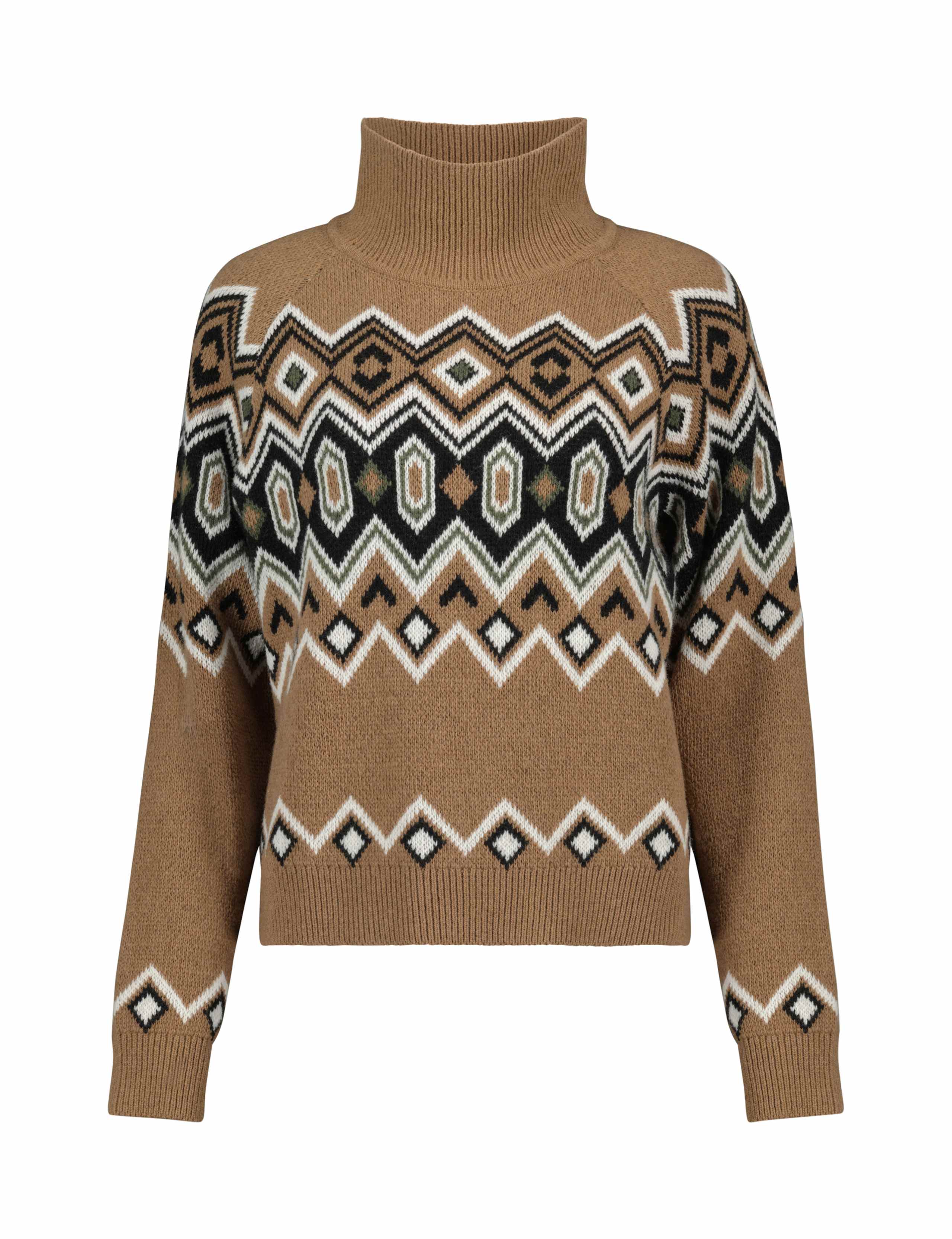 Merino Wool Blend Geometric Jumper 2 of 5