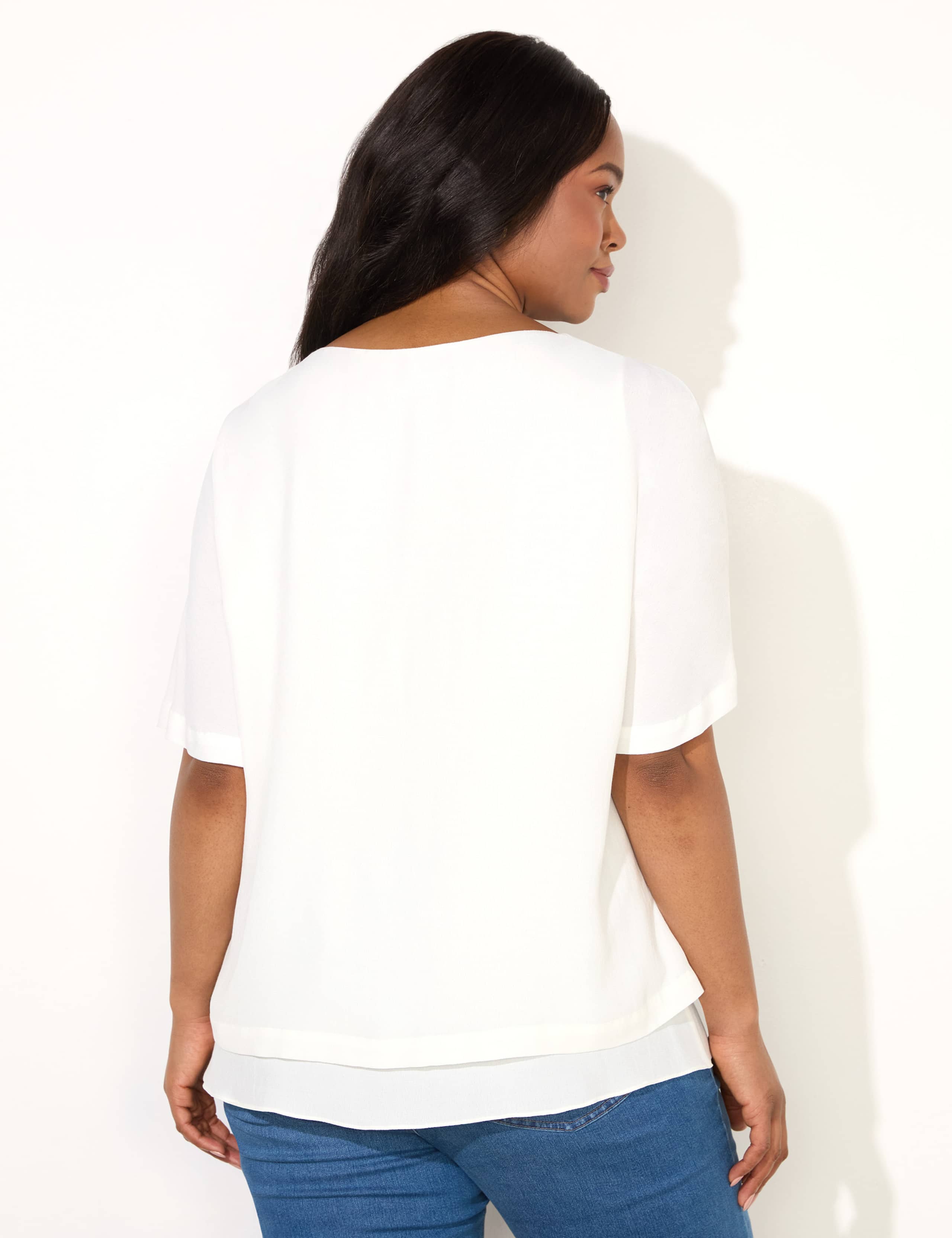 Woven Overlay Top 3 of 3