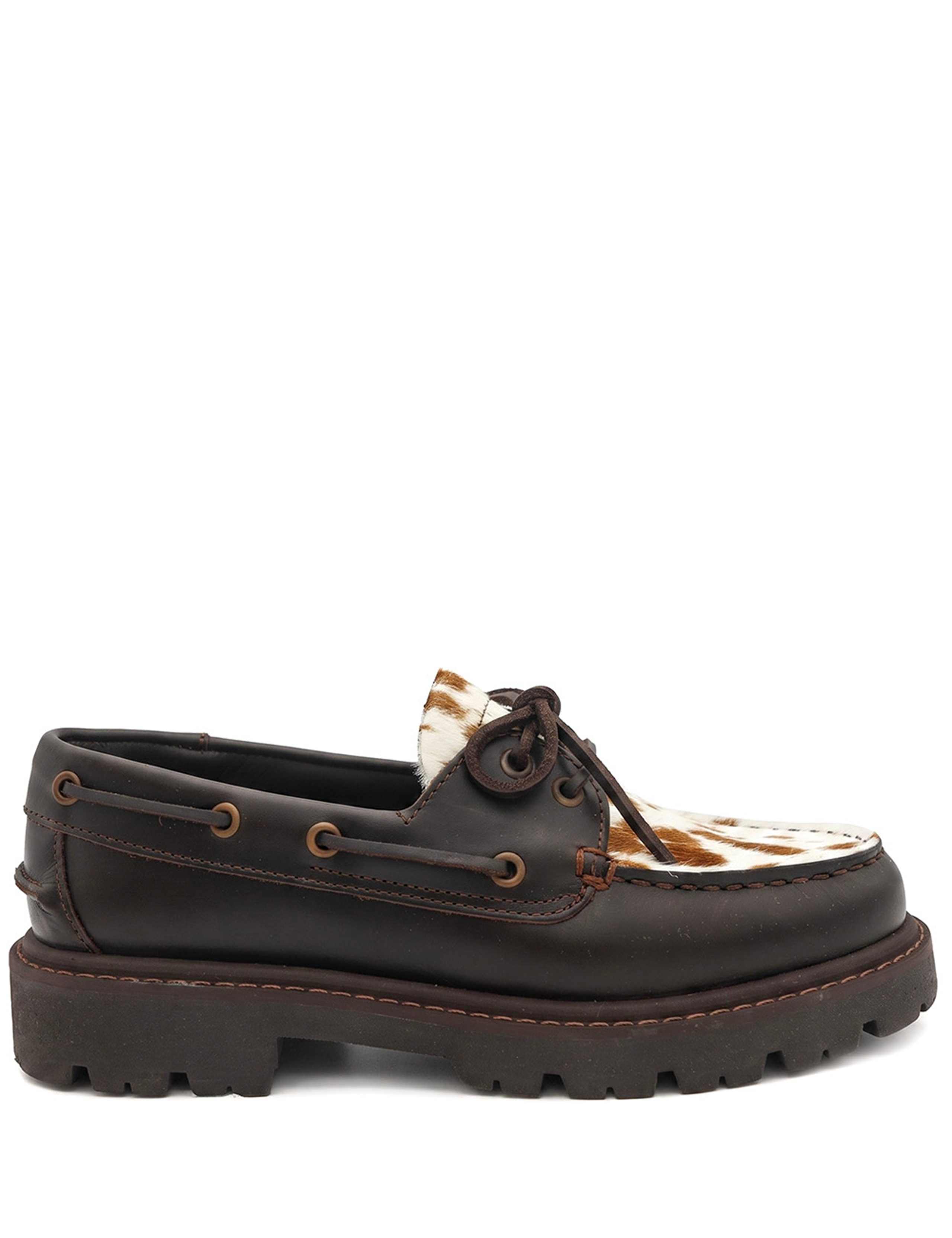 Leather Animal Print Platform Loafers 1 of 5
