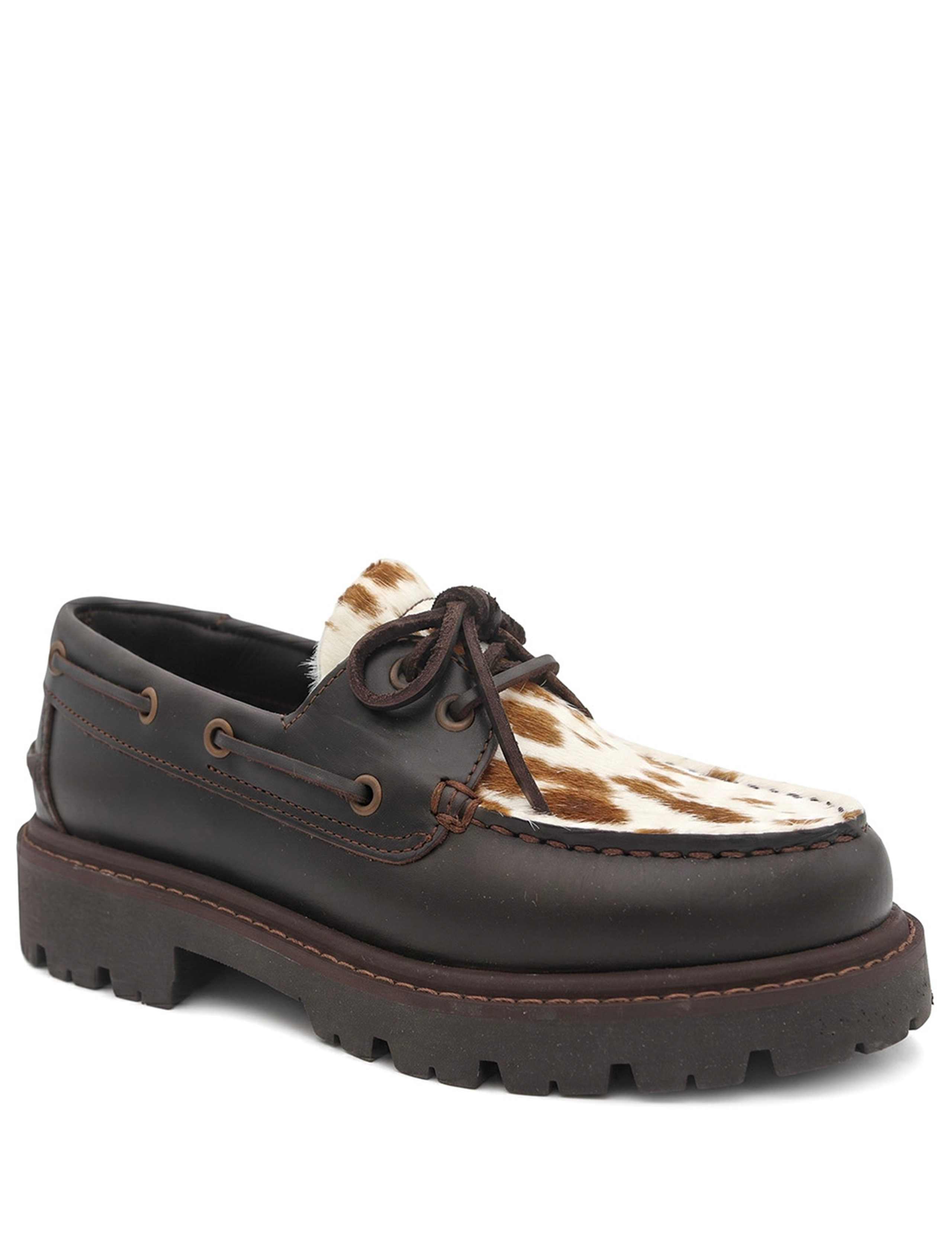 Leather Animal Print Platform Loafers 5 of 5