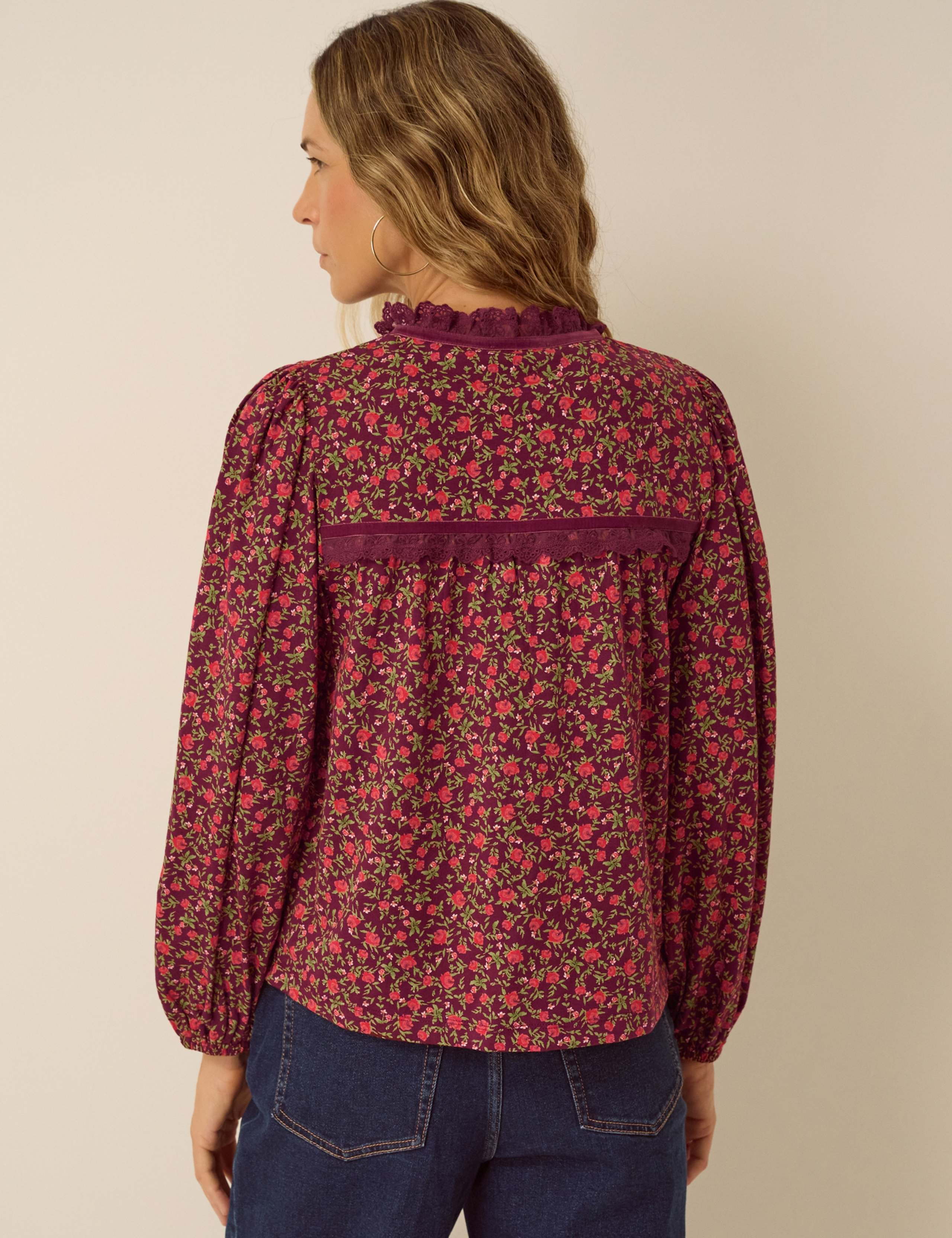 Pure Cotton Printed Crew Neck Top 3 of 6
