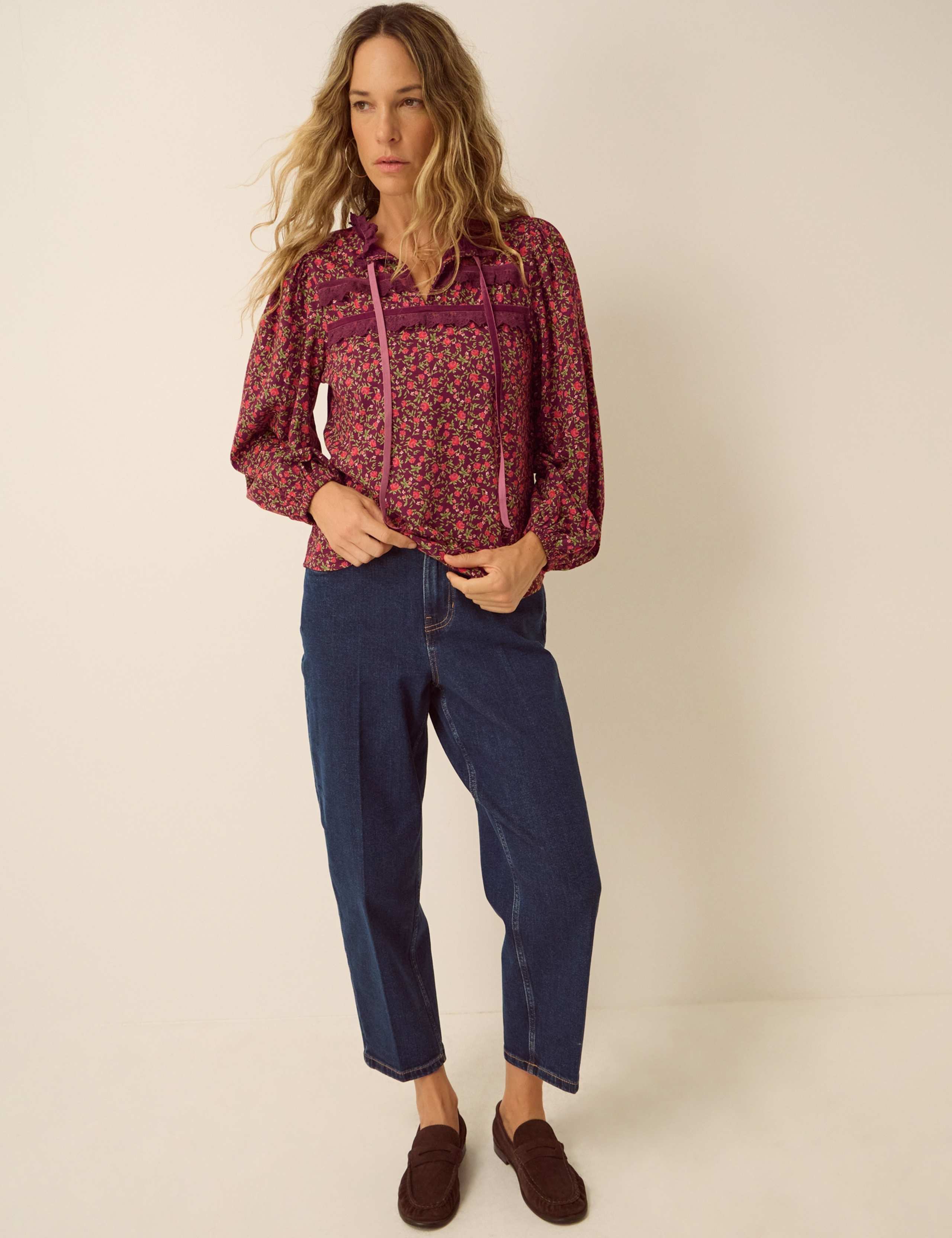 Pure Cotton Printed Crew Neck Top 4 of 6