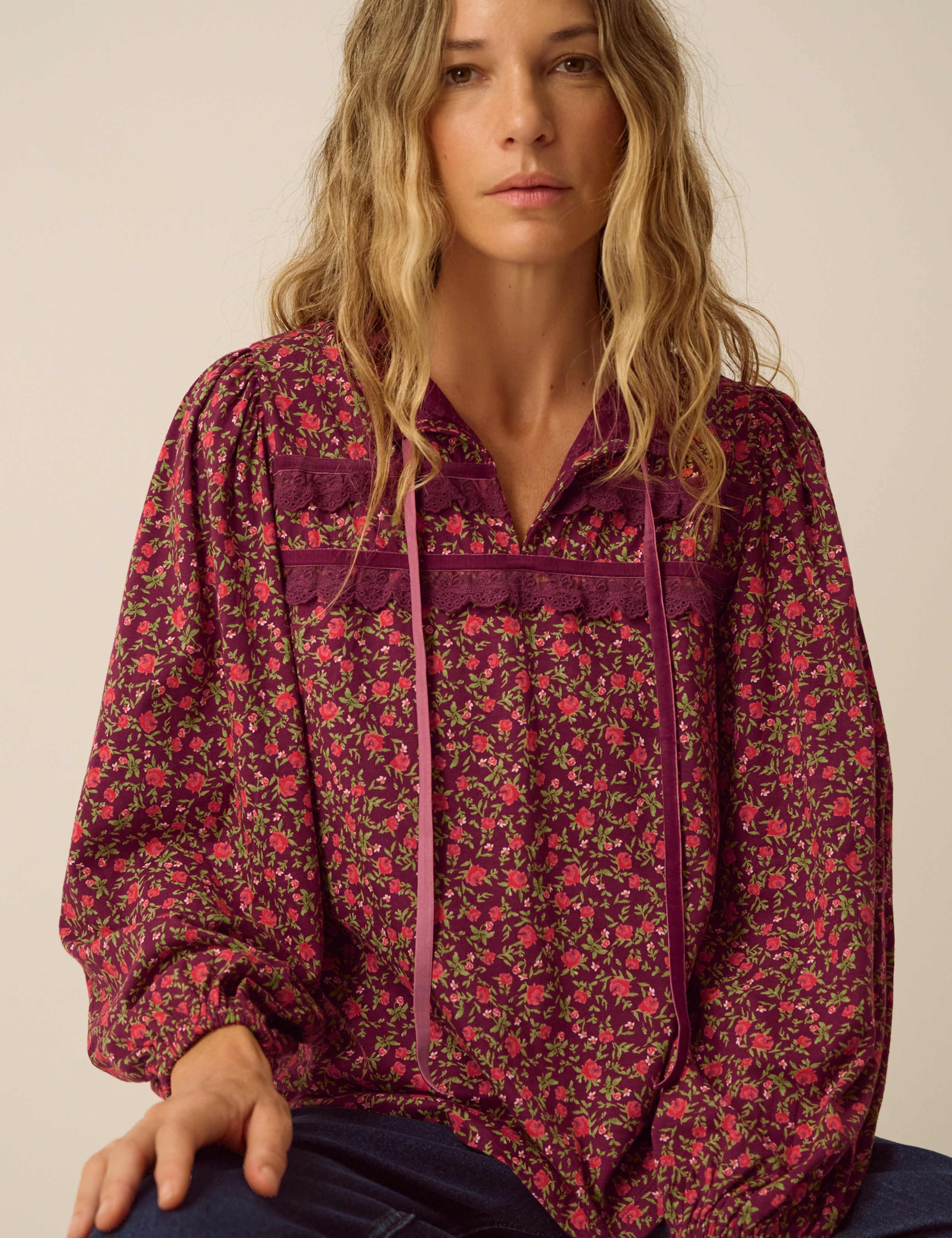 Pure Cotton Printed Crew Neck Top 5 of 6