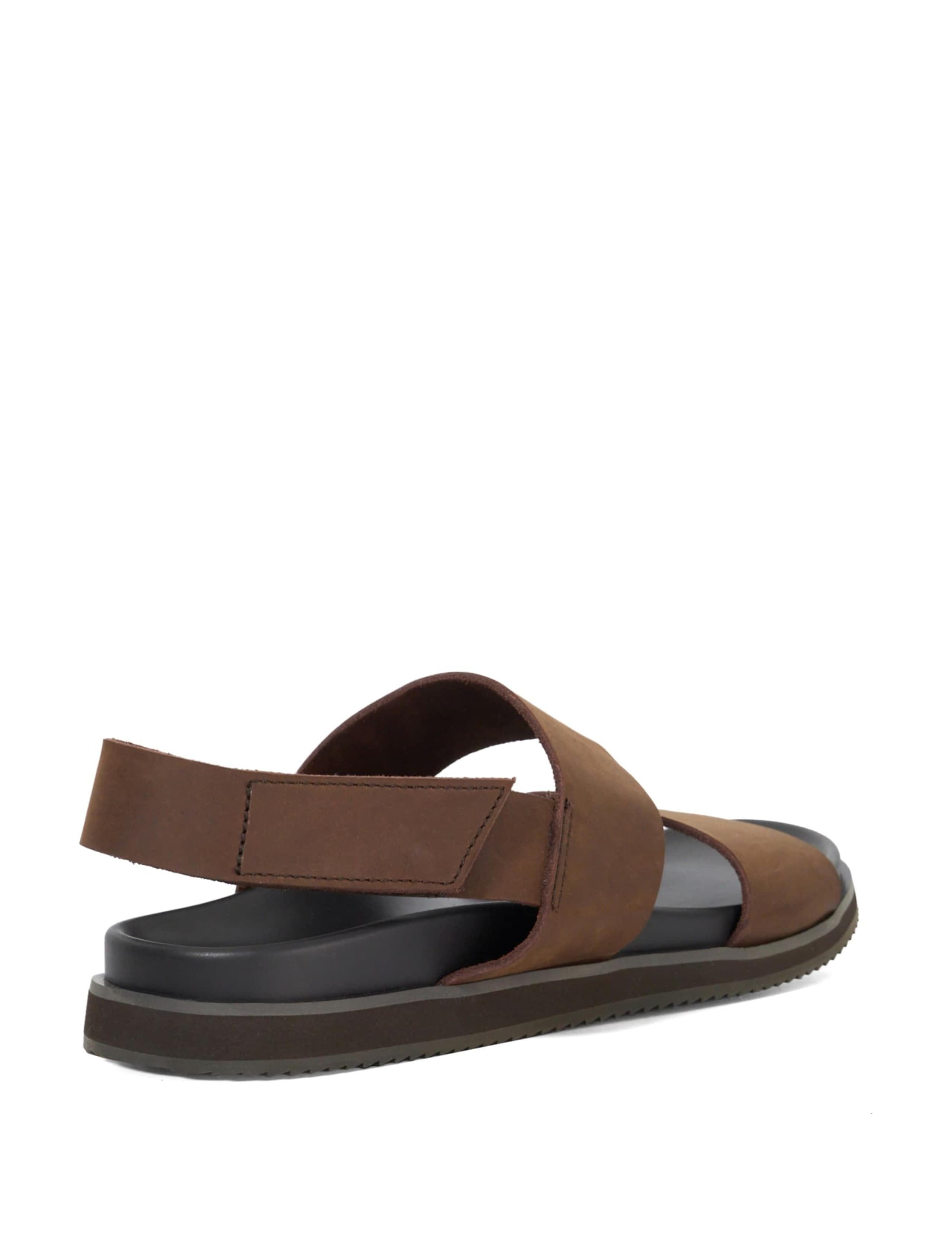 Leather Flat Sandals 4 of 6