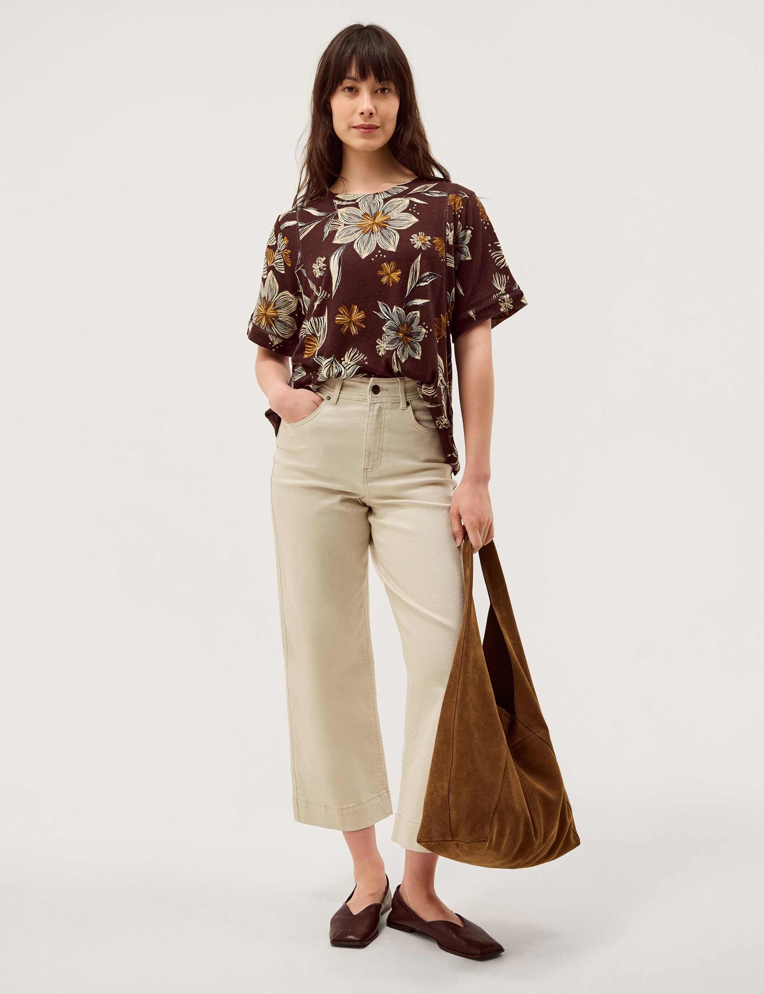 Linen Rich Floral T-Shirt 3 of 5