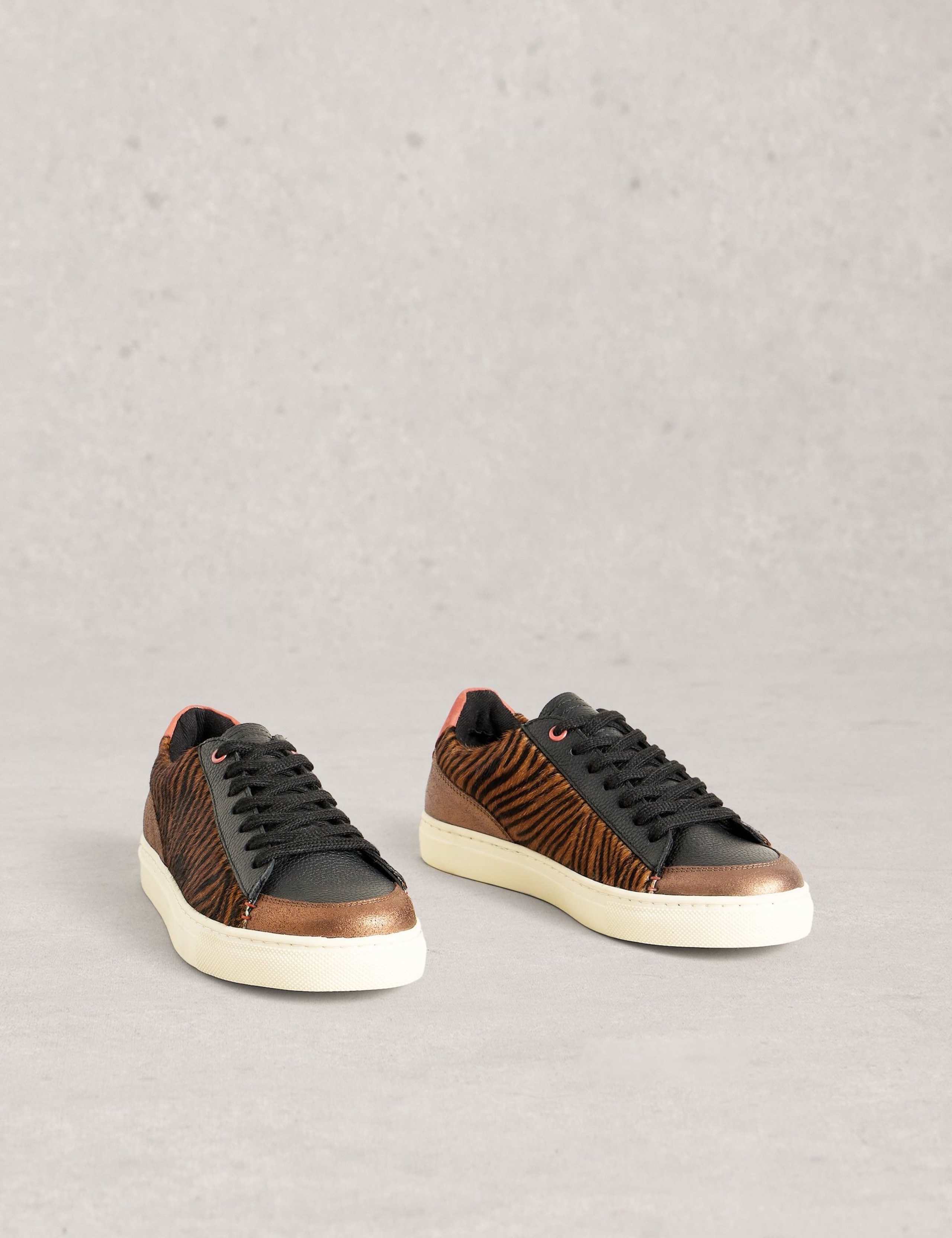Animal Print Leather Trainers 3 of 4