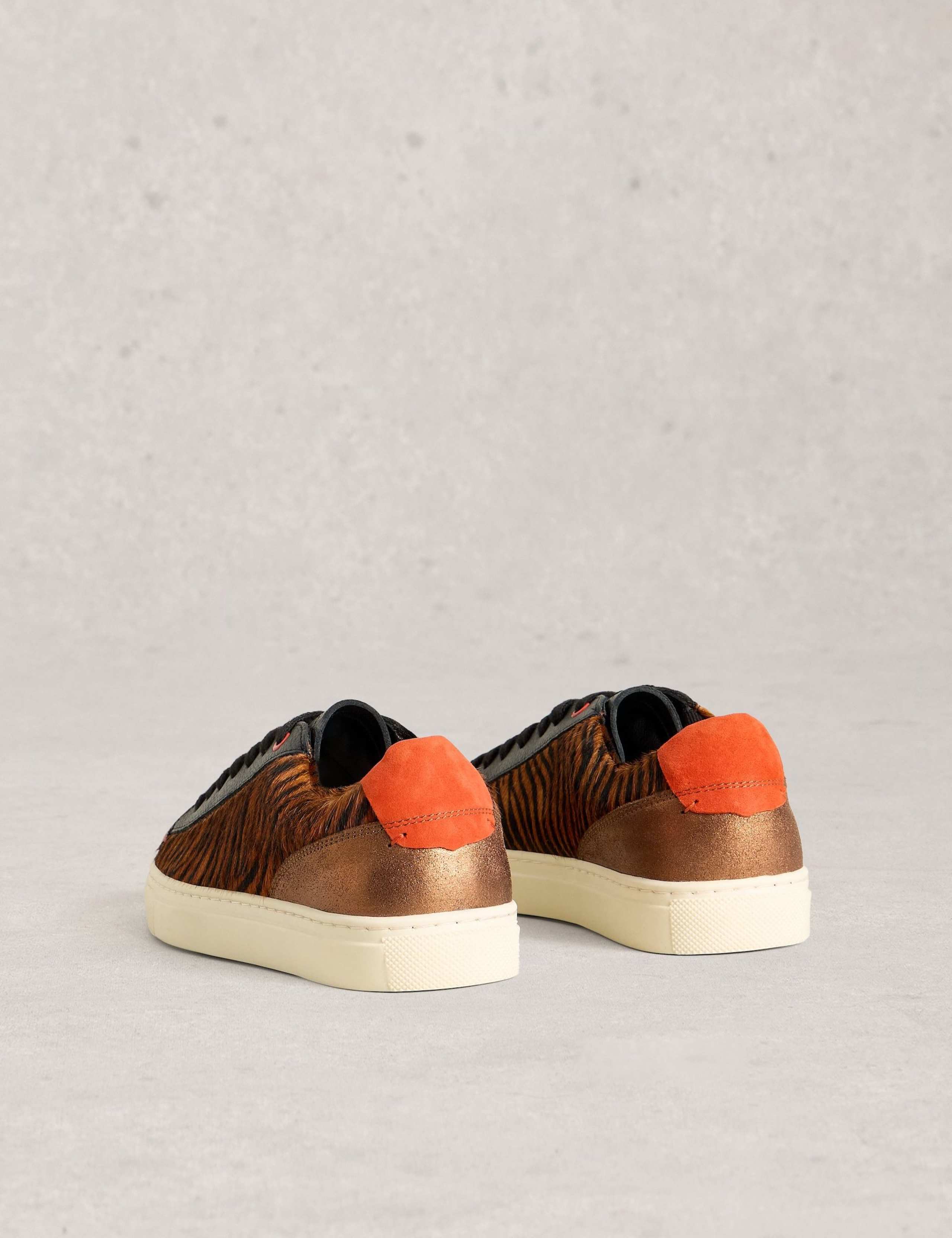 Animal Print Leather Trainers 4 of 4