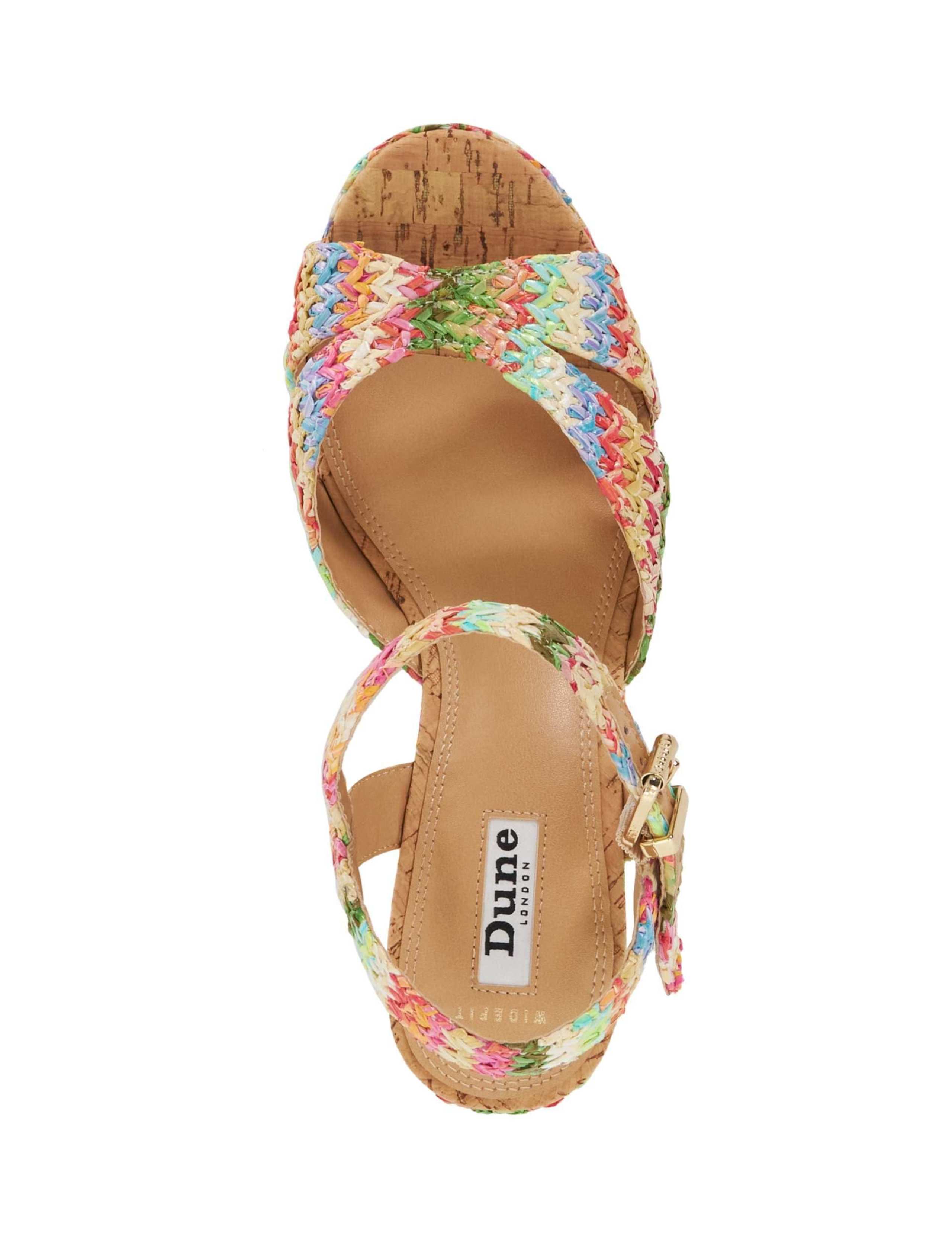 Wide Fit Cork Ankle Strap Wedge Sandals 2 of 5