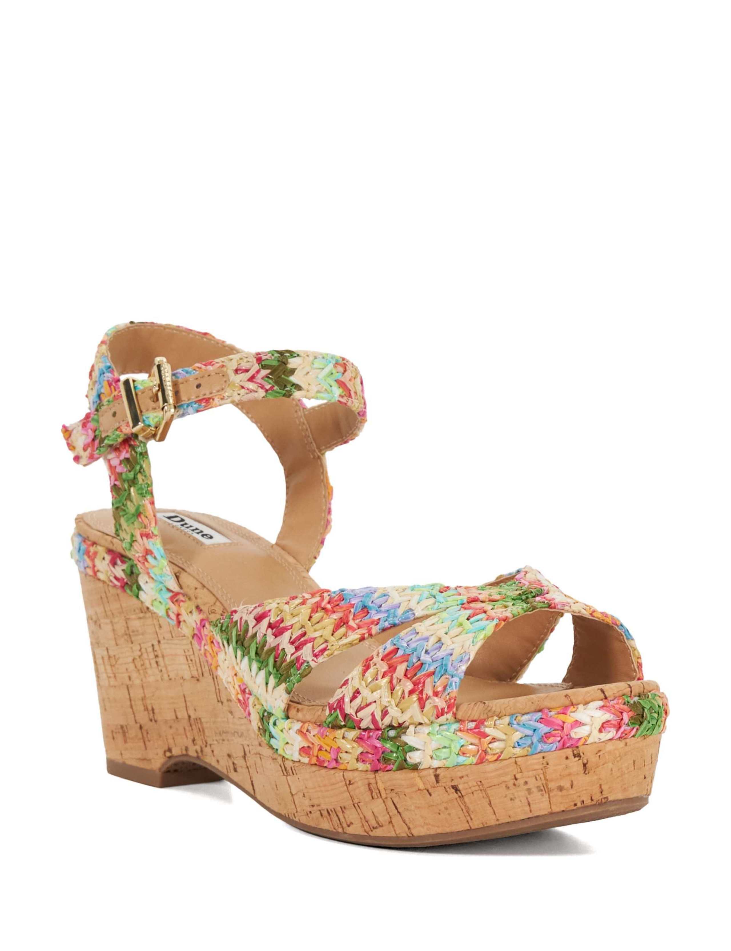 Wide Fit Cork Ankle Strap Wedge Sandals 4 of 5