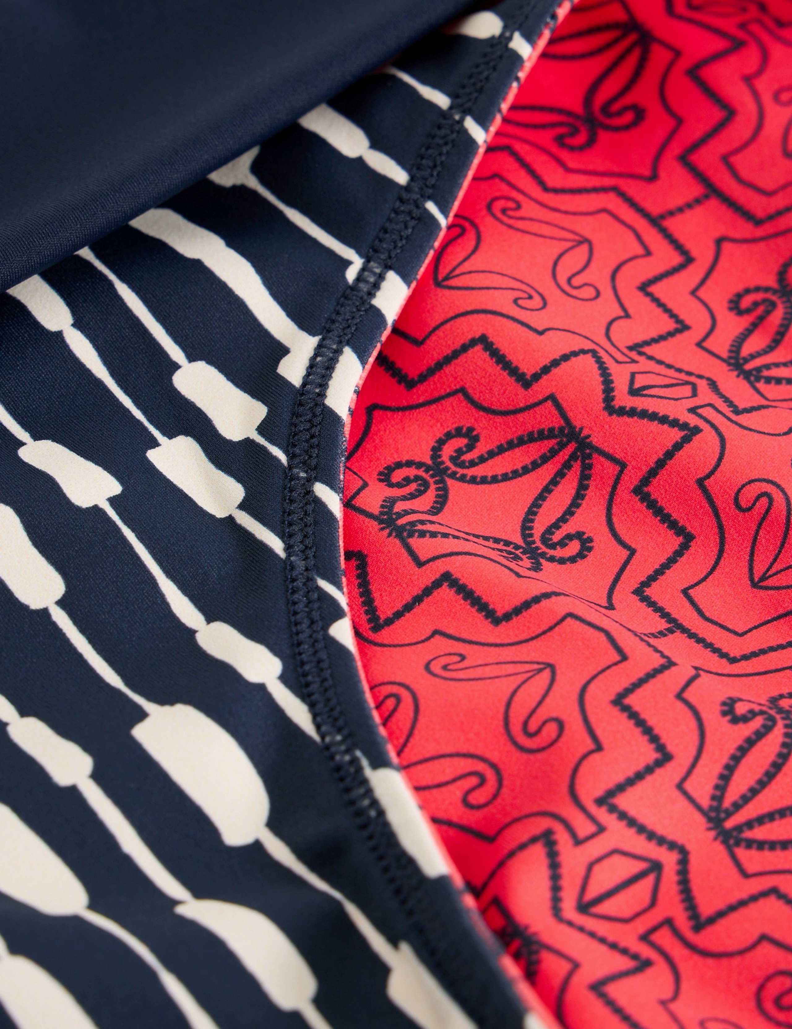 Printed Reversible Roll Top Bikini Bottoms 7 of 7