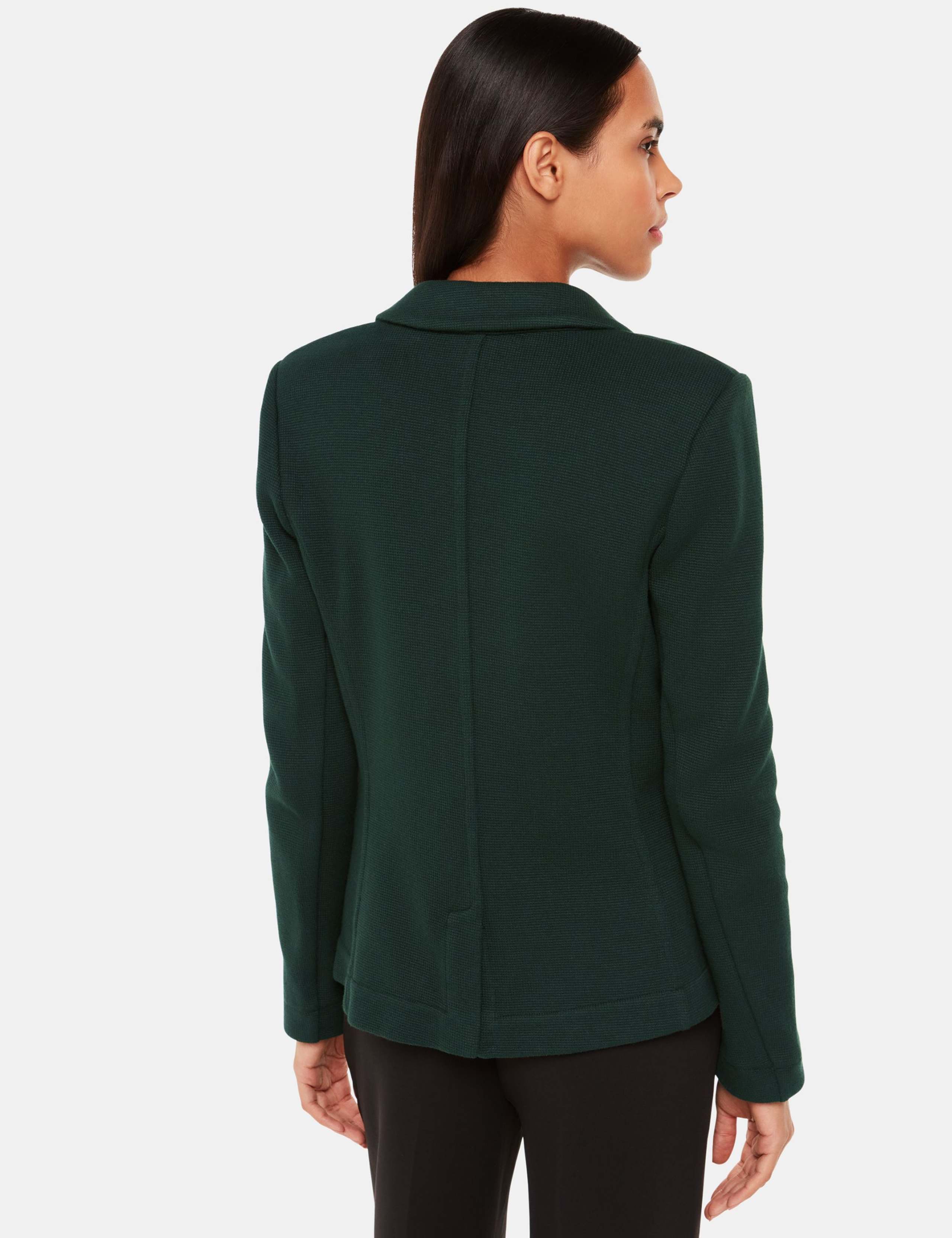 Pure Cotton Jersey Textured Blazer 2 of 3