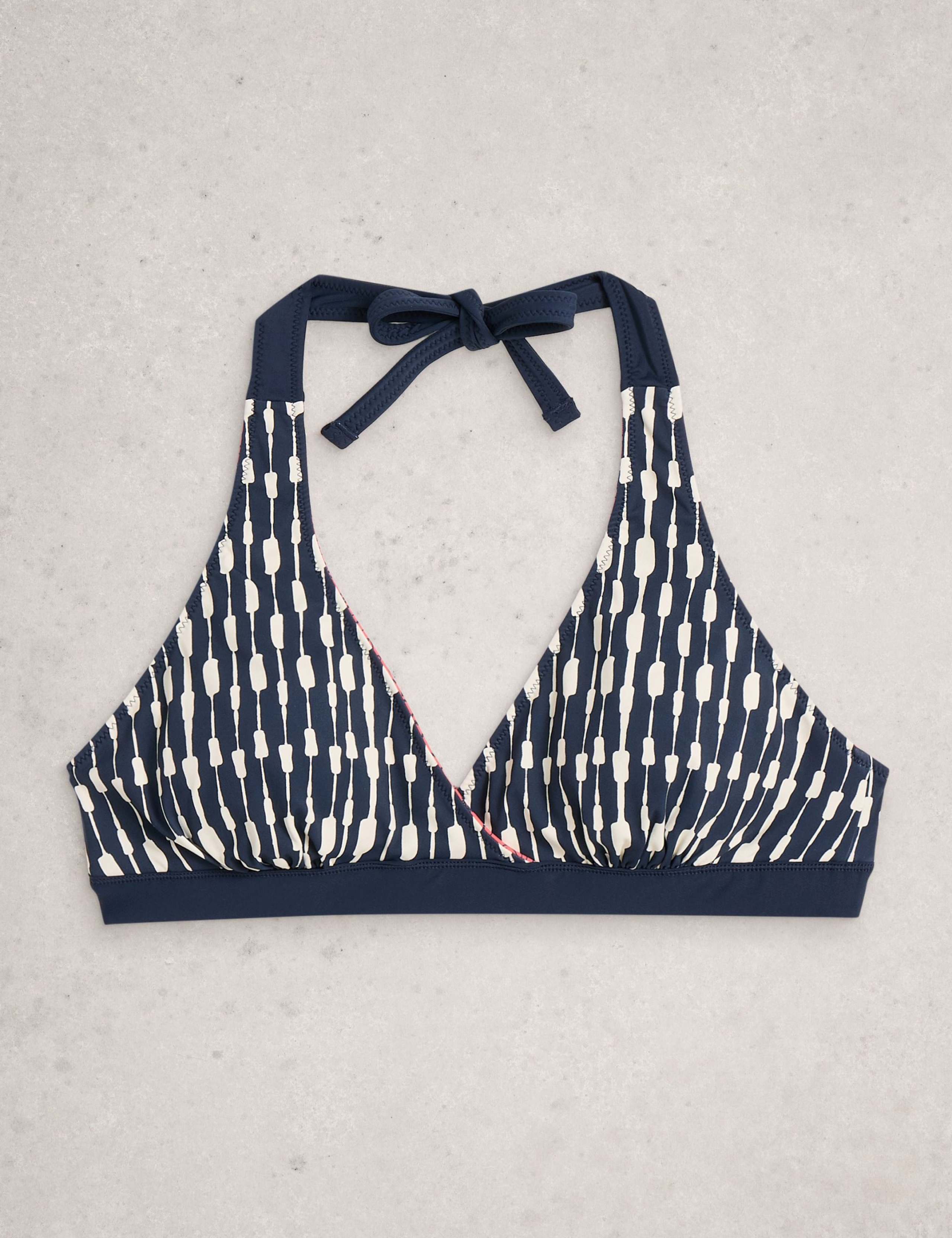 Printed Reversible Triangle Bikini Top 3 of 7