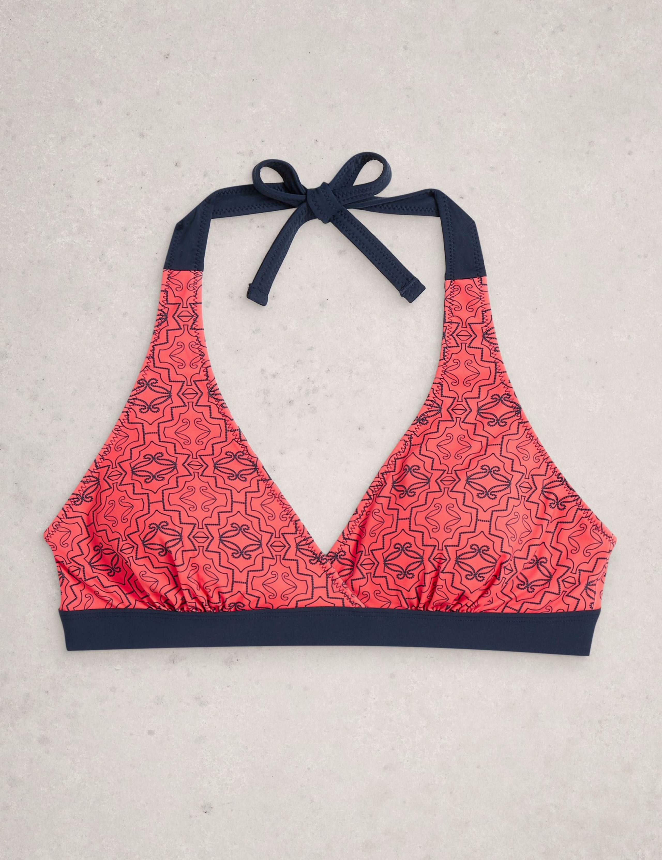Printed Reversible Triangle Bikini Top 2 of 7