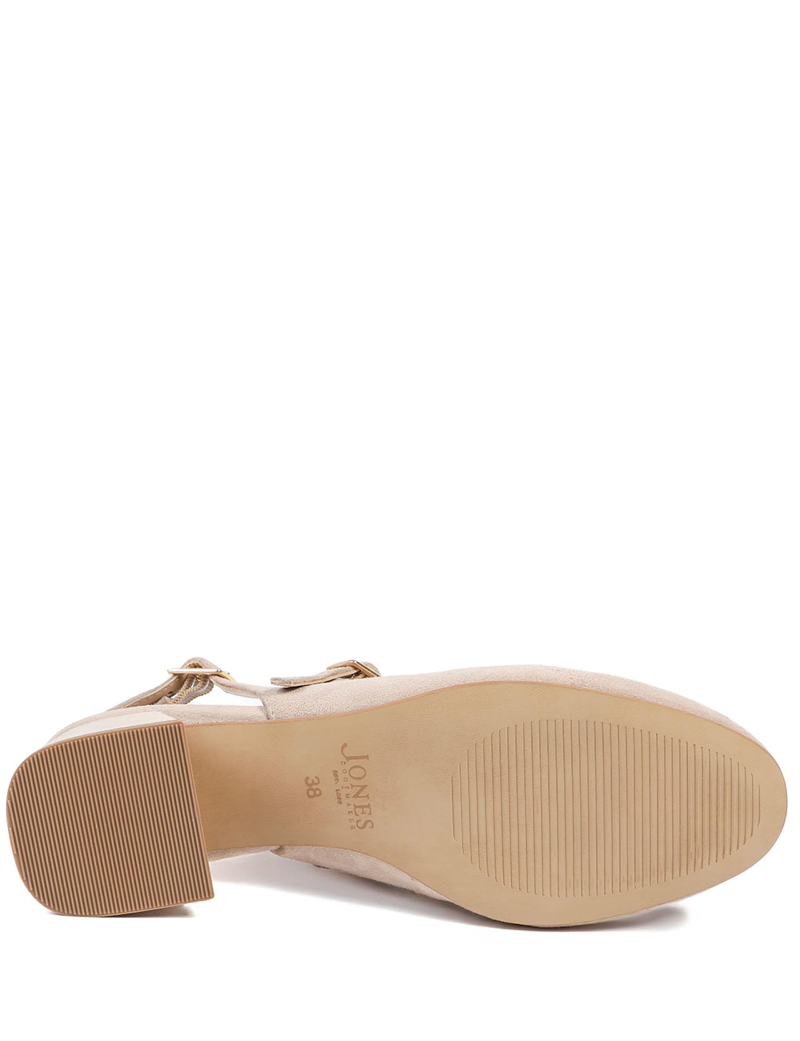 Leather Block Heel Slingback Mary Jane Shoes 6 of 6