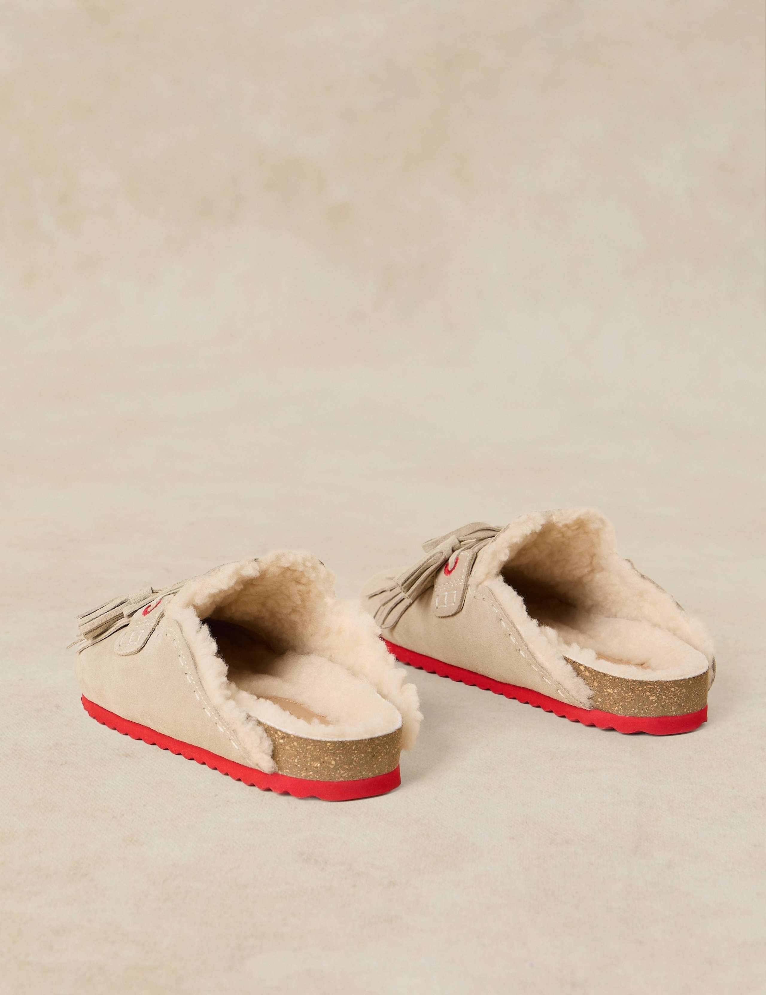 Suede Tassel Mules 3 of 4