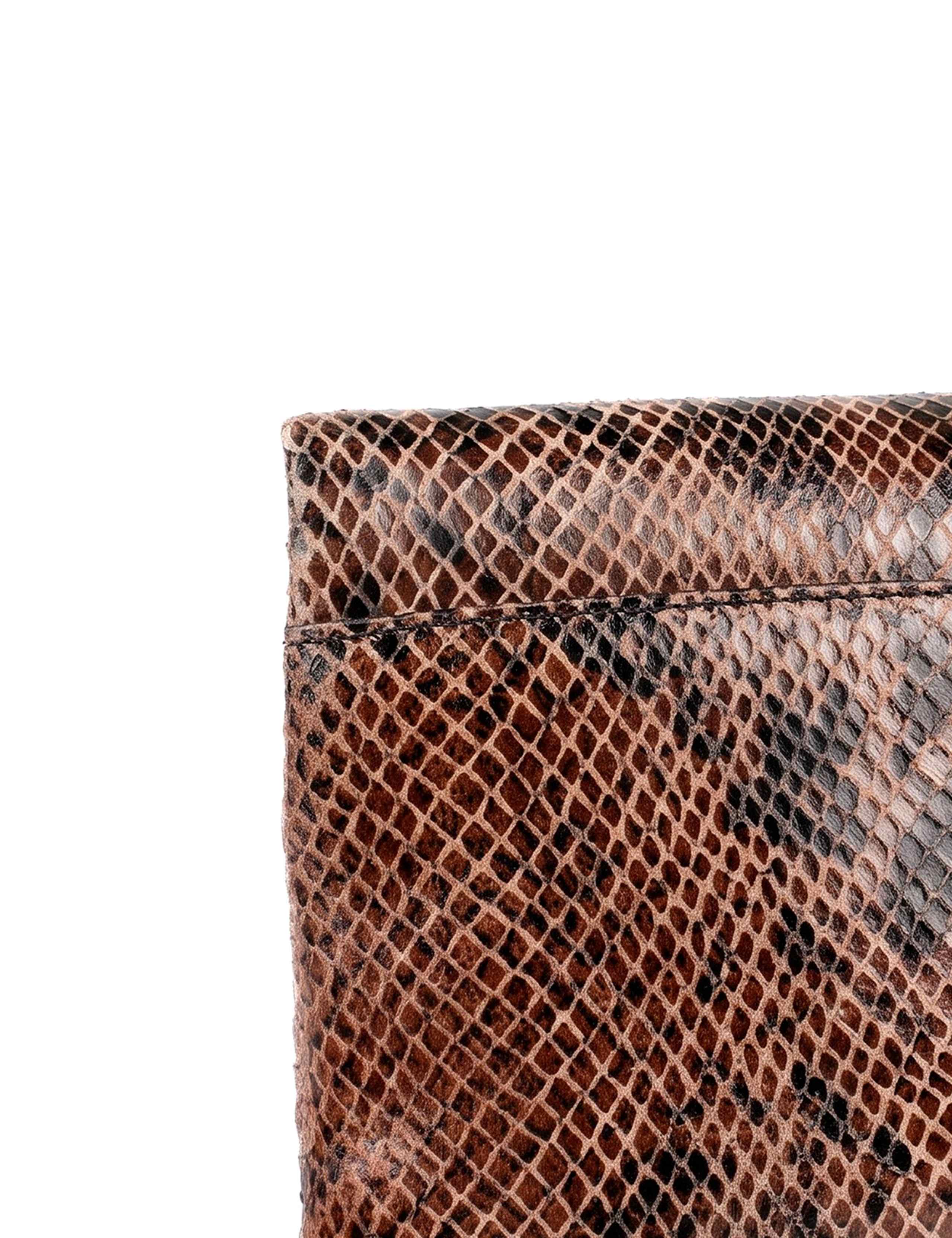 Leather Zip Detail Clutch Bag 6 of 6