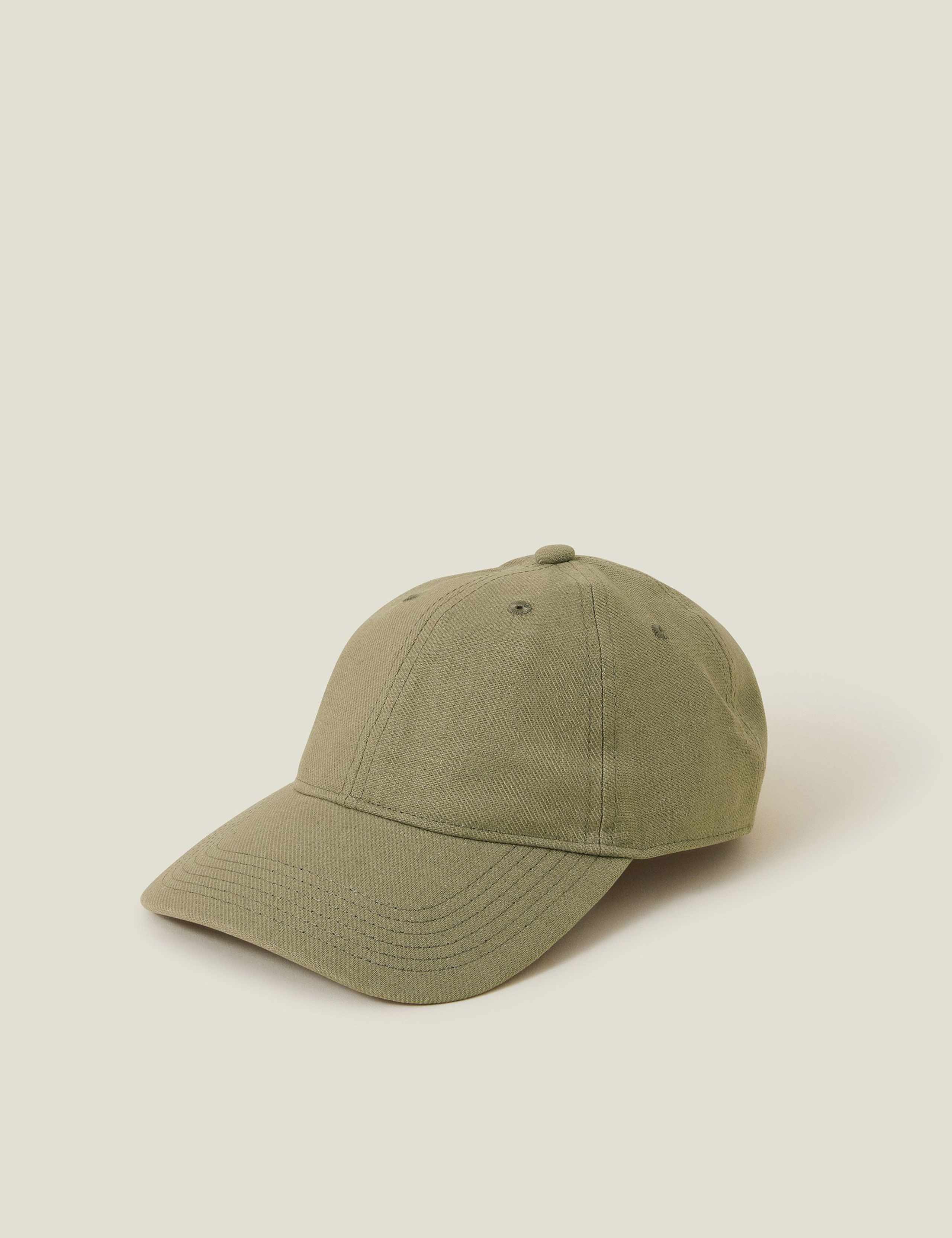 Baseball Cap with Linen 2 of 4