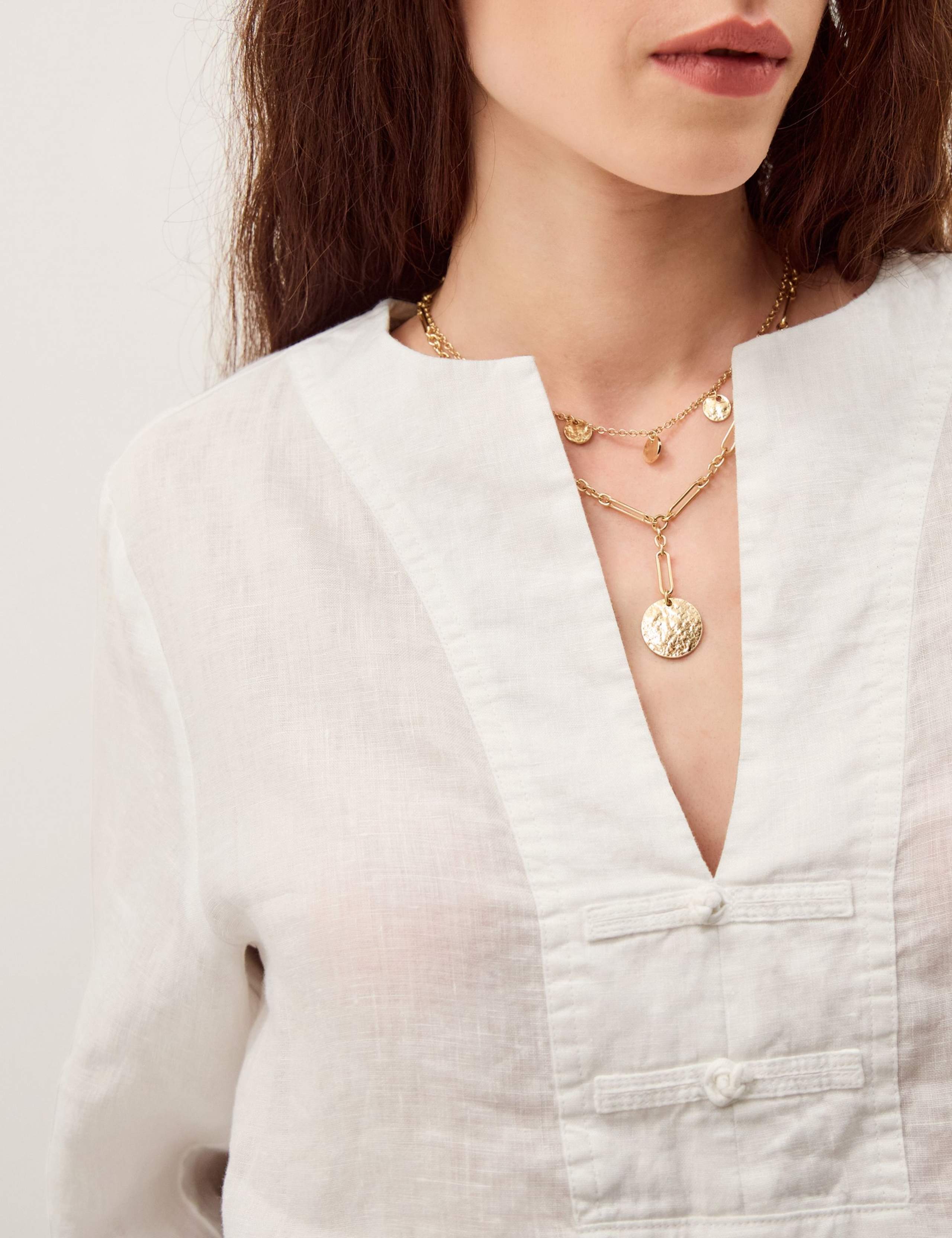 Pure Linen V-Neck Top 4 of 5